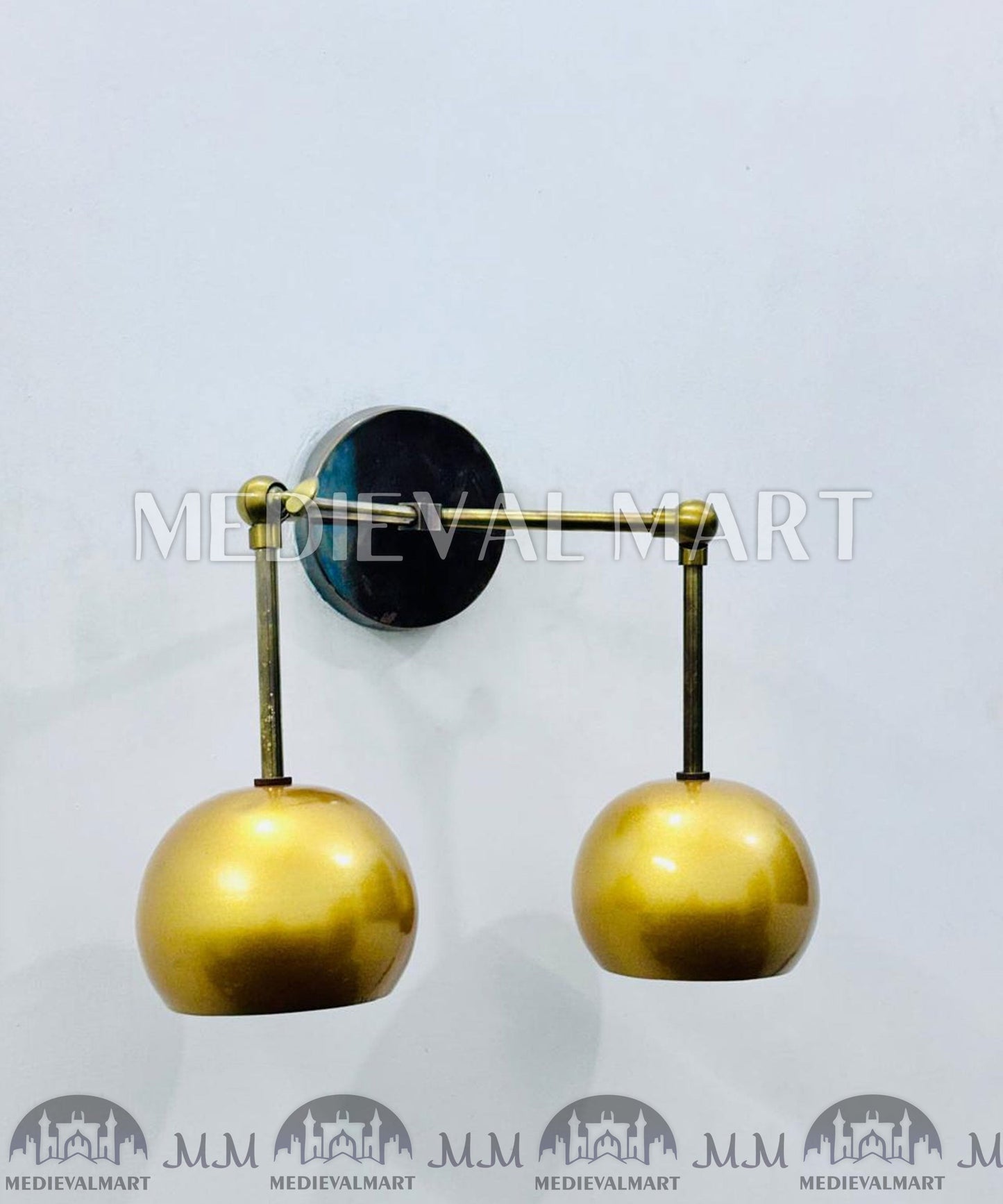 MEDIEVALMART AU European Greaves Knight English Legs Armor "Buff Polish"