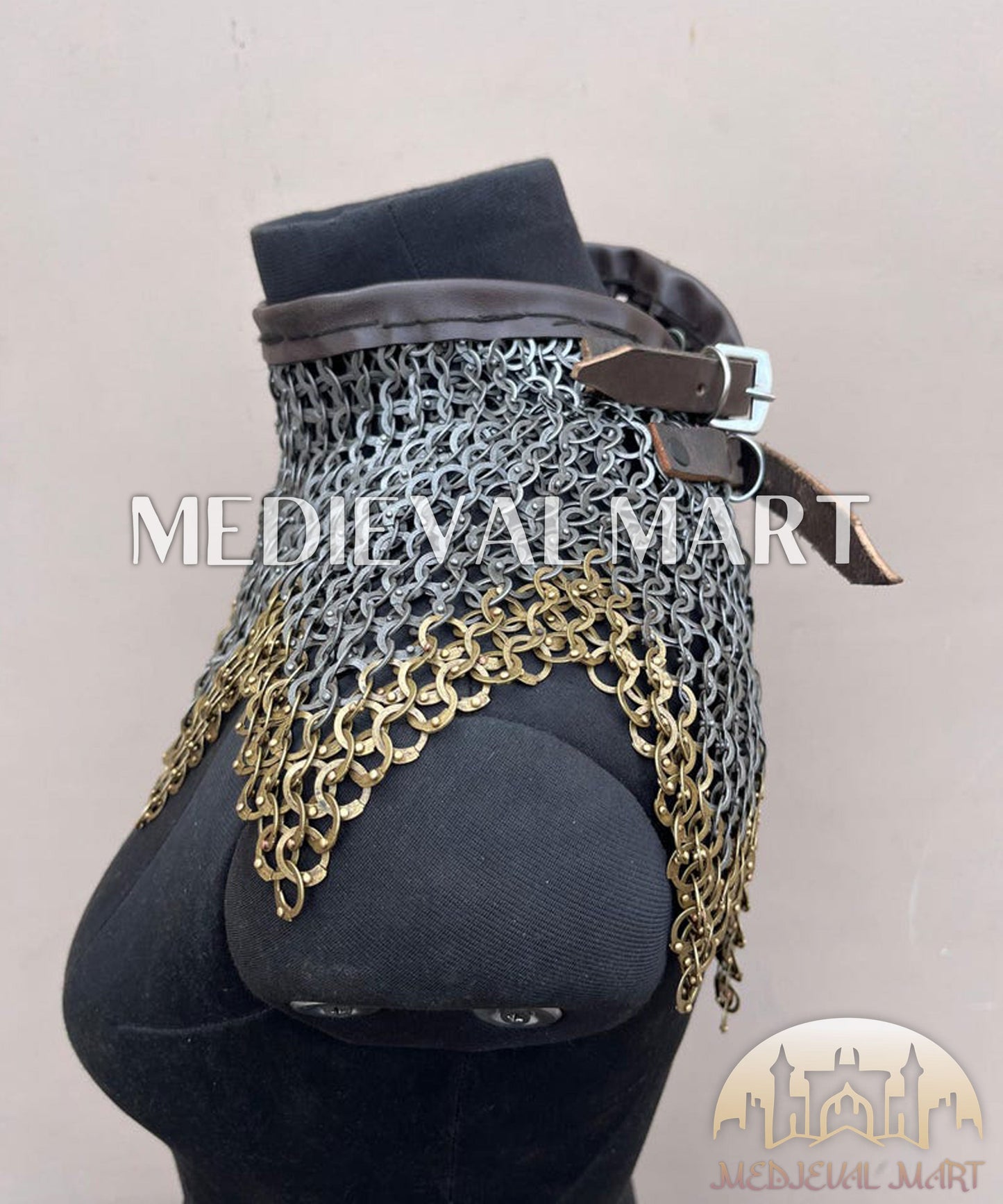 MEDIEVALMART AU Iconic Viking's Jarl Borg Iron Spikes  Battleworn Viking Wooden Shield | Gifts For Dad