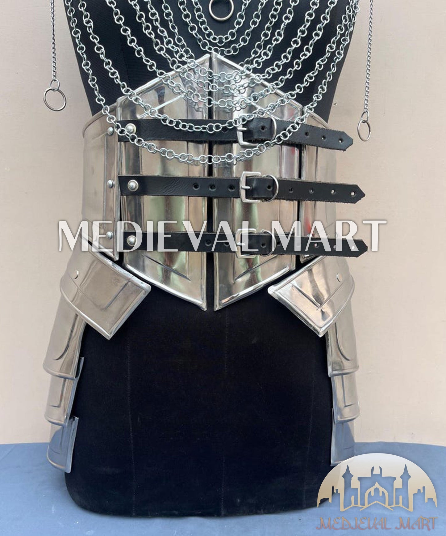 MEDIEVALMART AU Iconic Viking's Jarl Borg Iron Spikes  Battleworn Viking Wooden Shield | Gifts For Dad