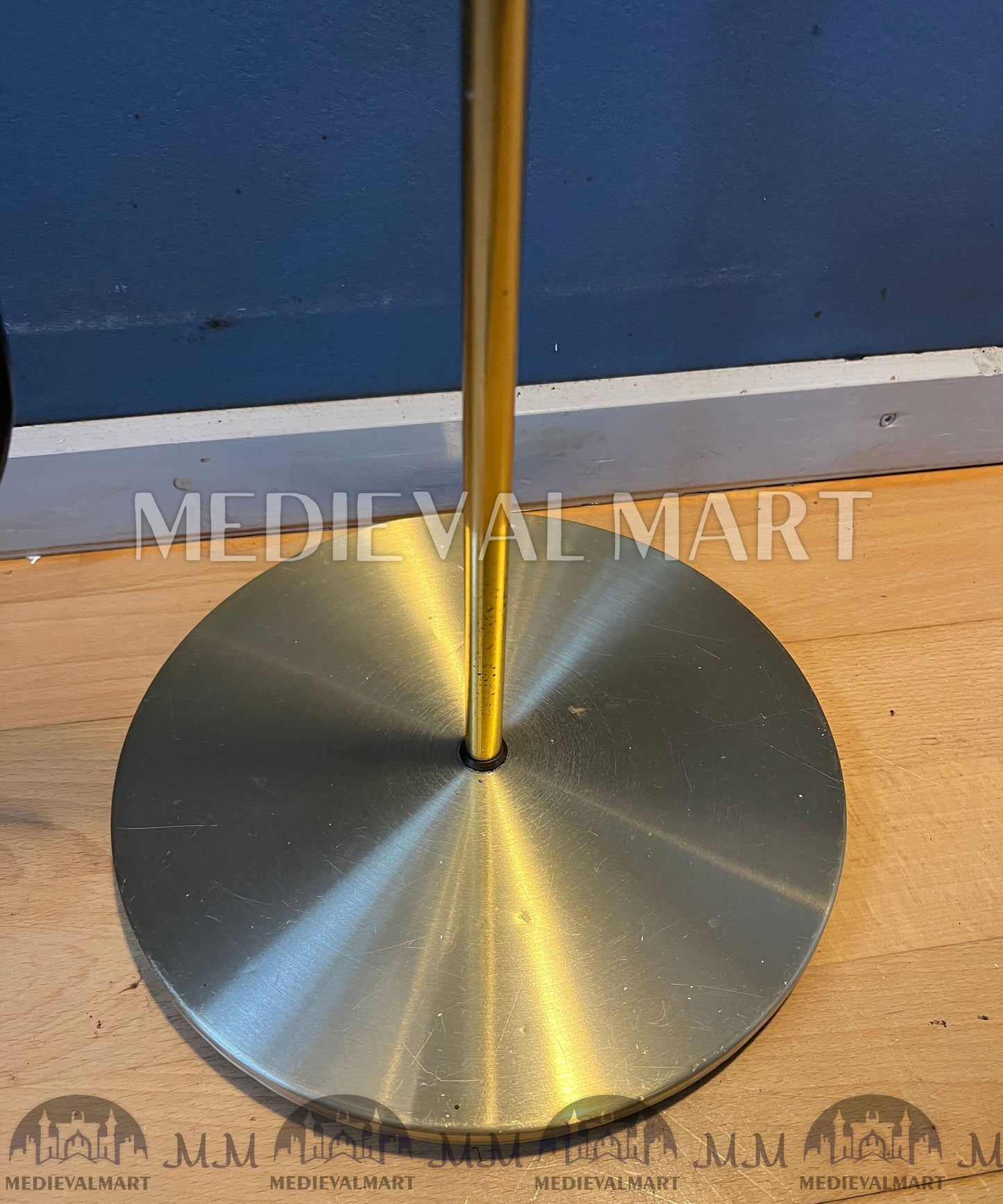 MEDIEVALMART AU European Greaves Knight English Legs Armor "Buff Polish"