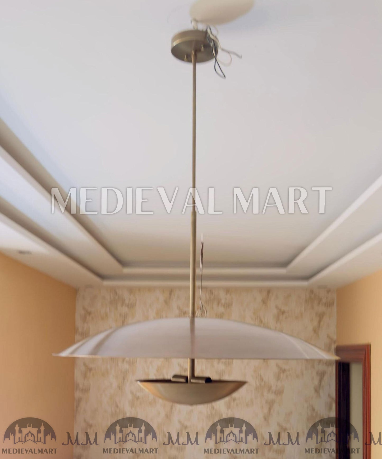 MEDIEVALMART AU European Greaves Knight English Legs Armor "Buff Polish"