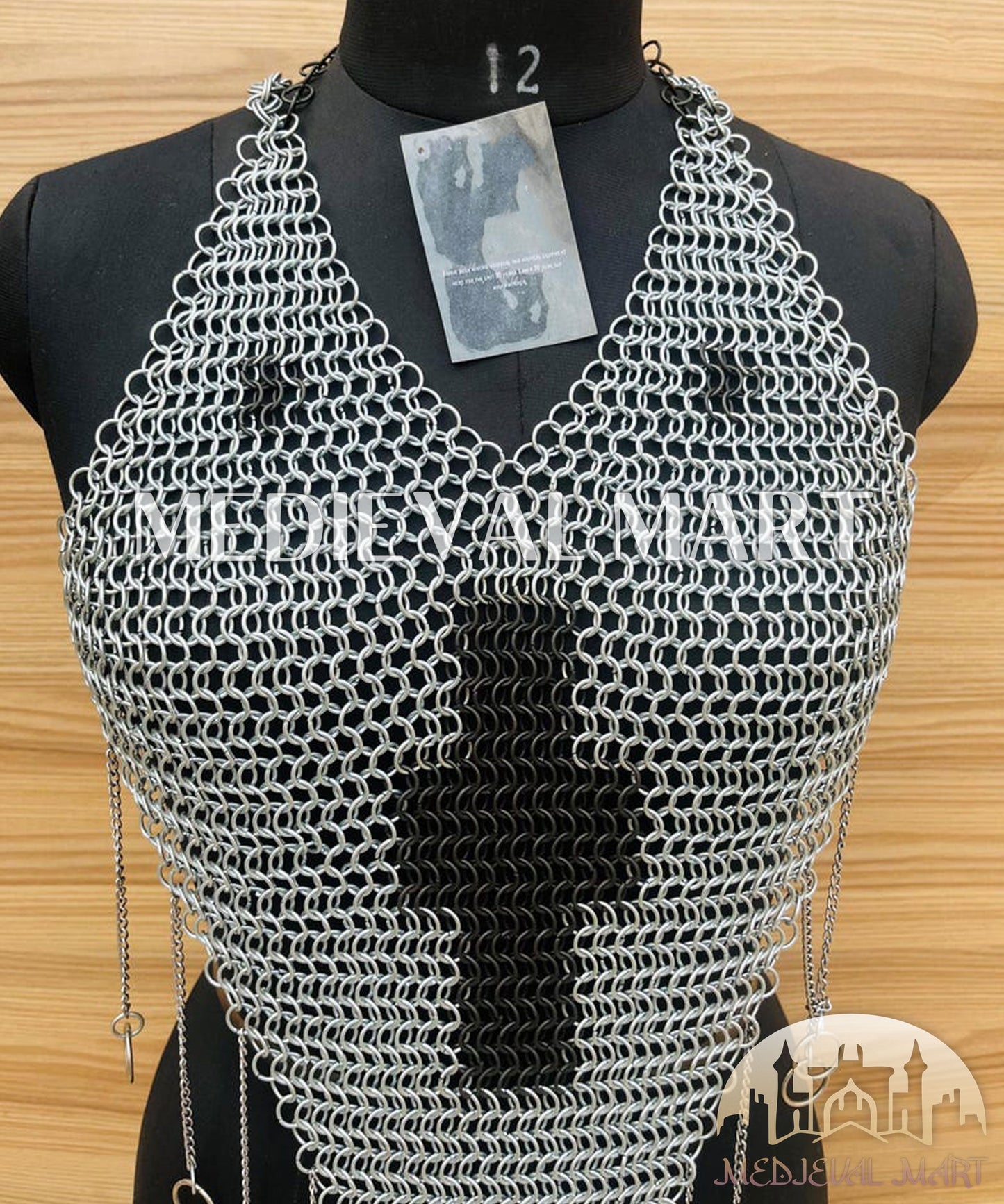 MEDIEVALMART AU Iconic Viking's Jarl Borg Iron Spikes  Battleworn Viking Wooden Shield | Gifts For Dad