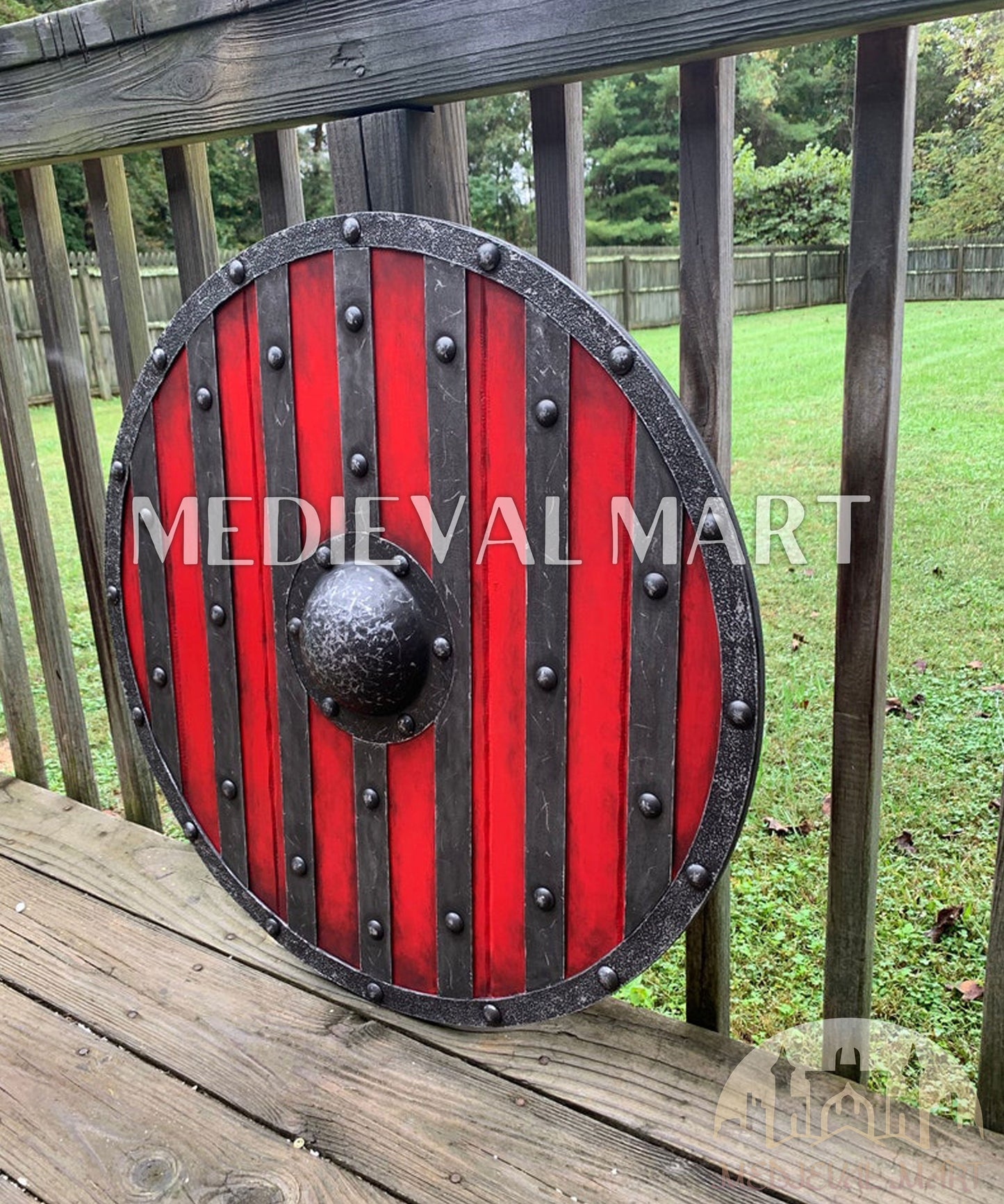 MEDIEVALMART AU First Avengers Steve Rogers Damaged Shield | Gift for Cosplayer