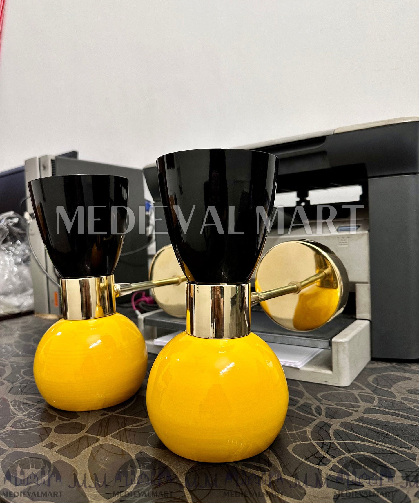 MEDIEVALMART AU European Greaves Knight English Legs Armor "Buff Polish"