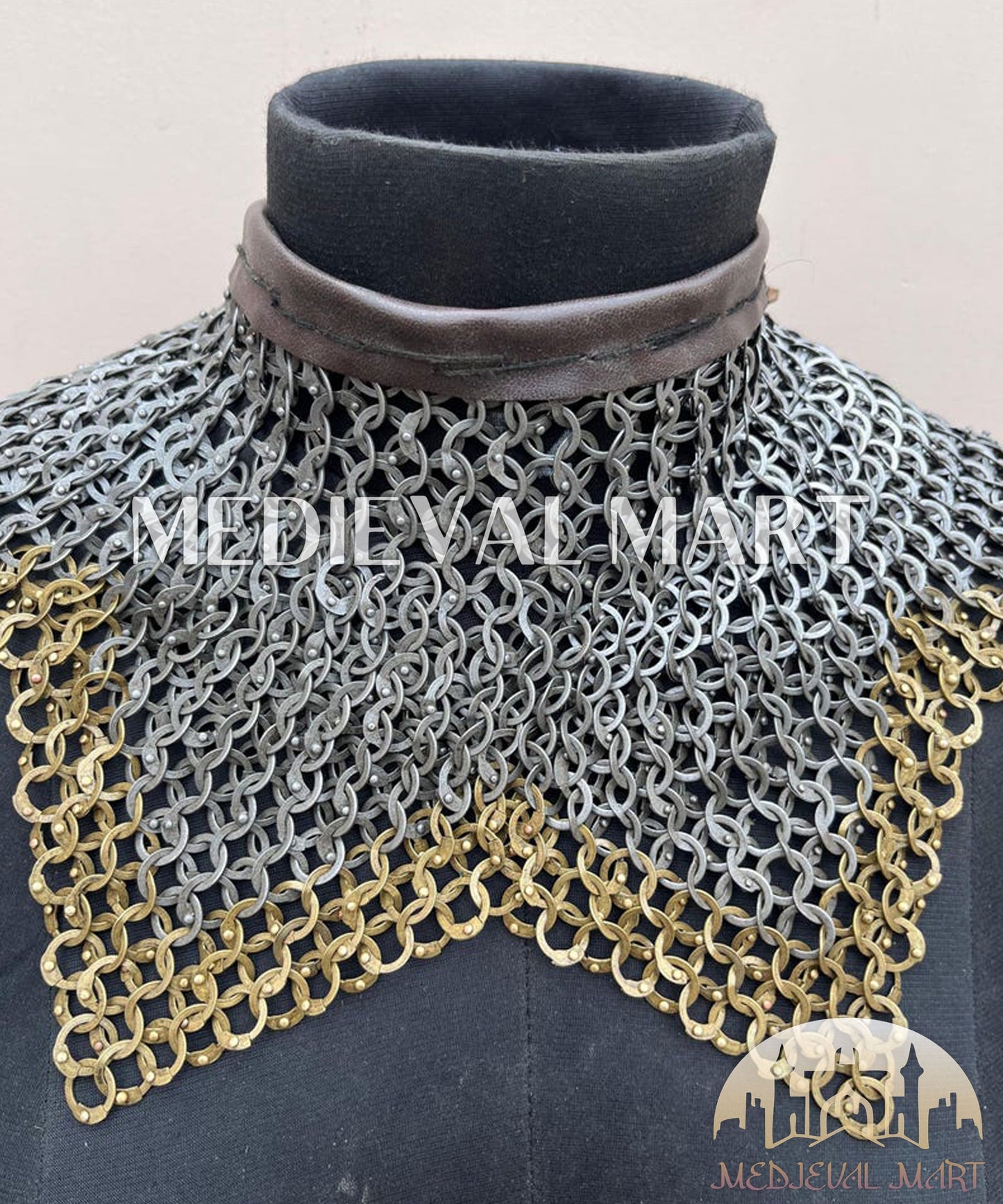 MEDIEVALMART AU Iconic Viking's Jarl Borg Iron Spikes  Battleworn Viking Wooden Shield | Gifts For Dad