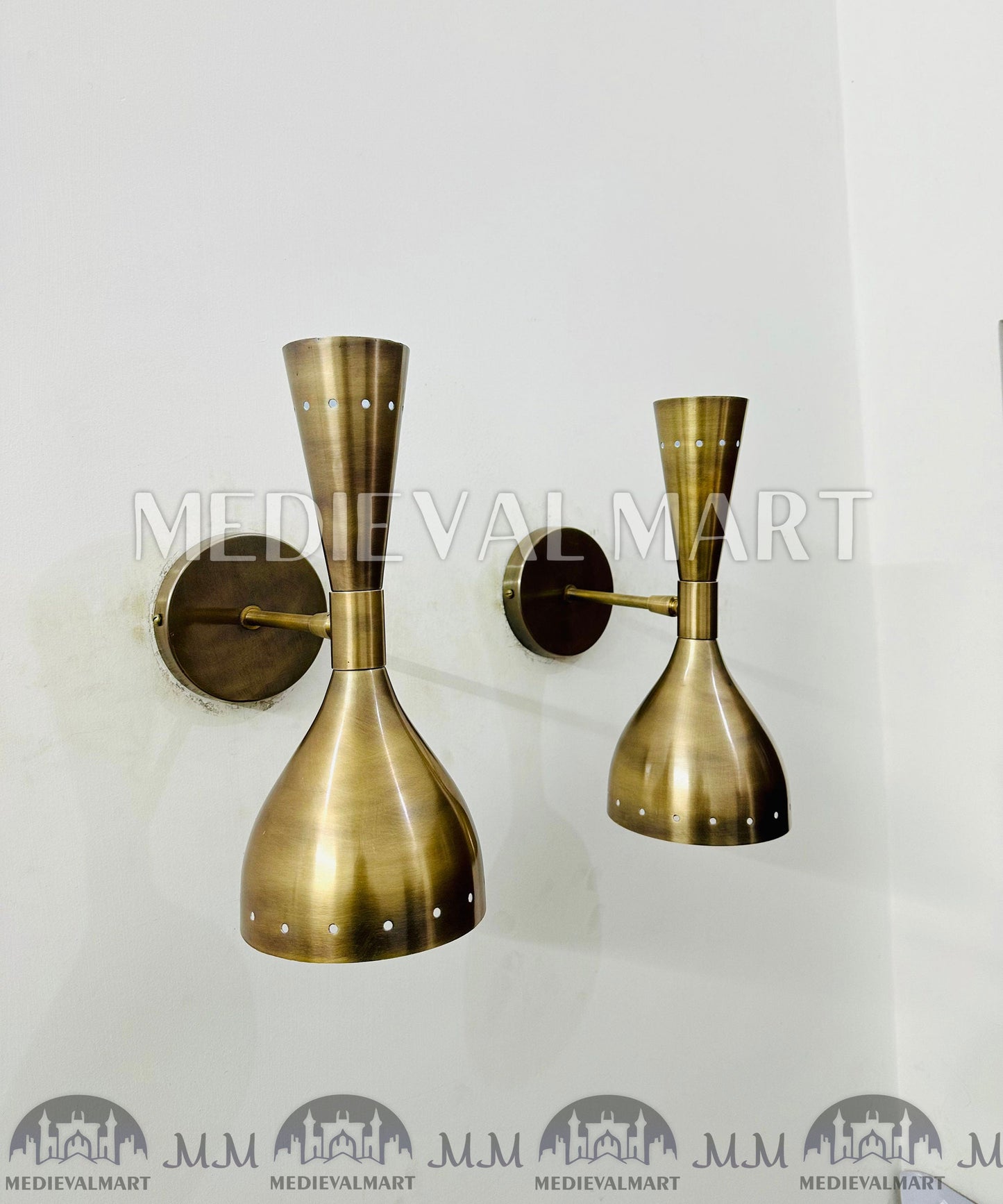 MEDIEVALMART AU European Greaves Knight English Legs Armor "Buff Polish"