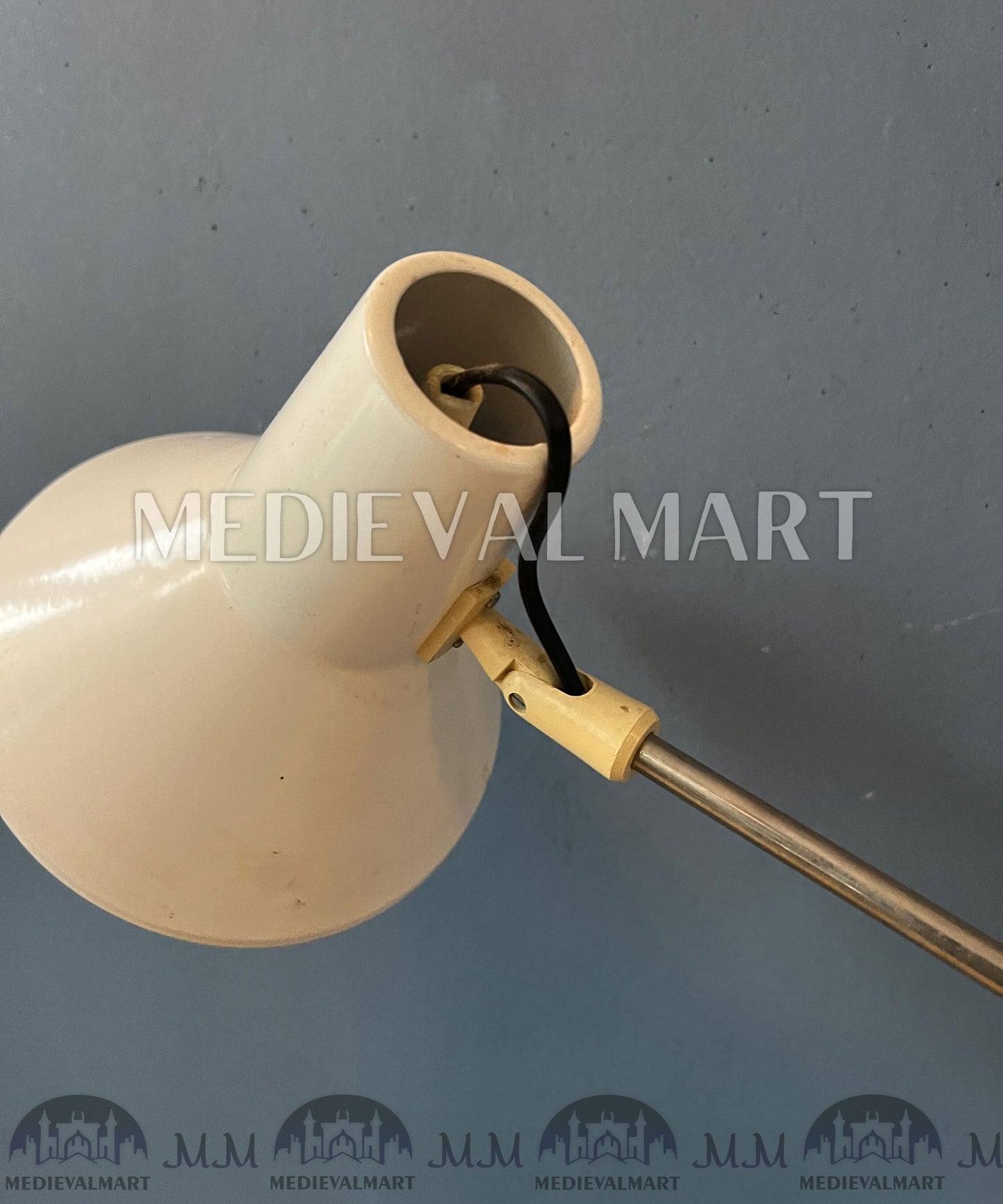 MEDIEVALMART AU Vintage Mid Century Silver Dijkstra Space Age Floor Lamp