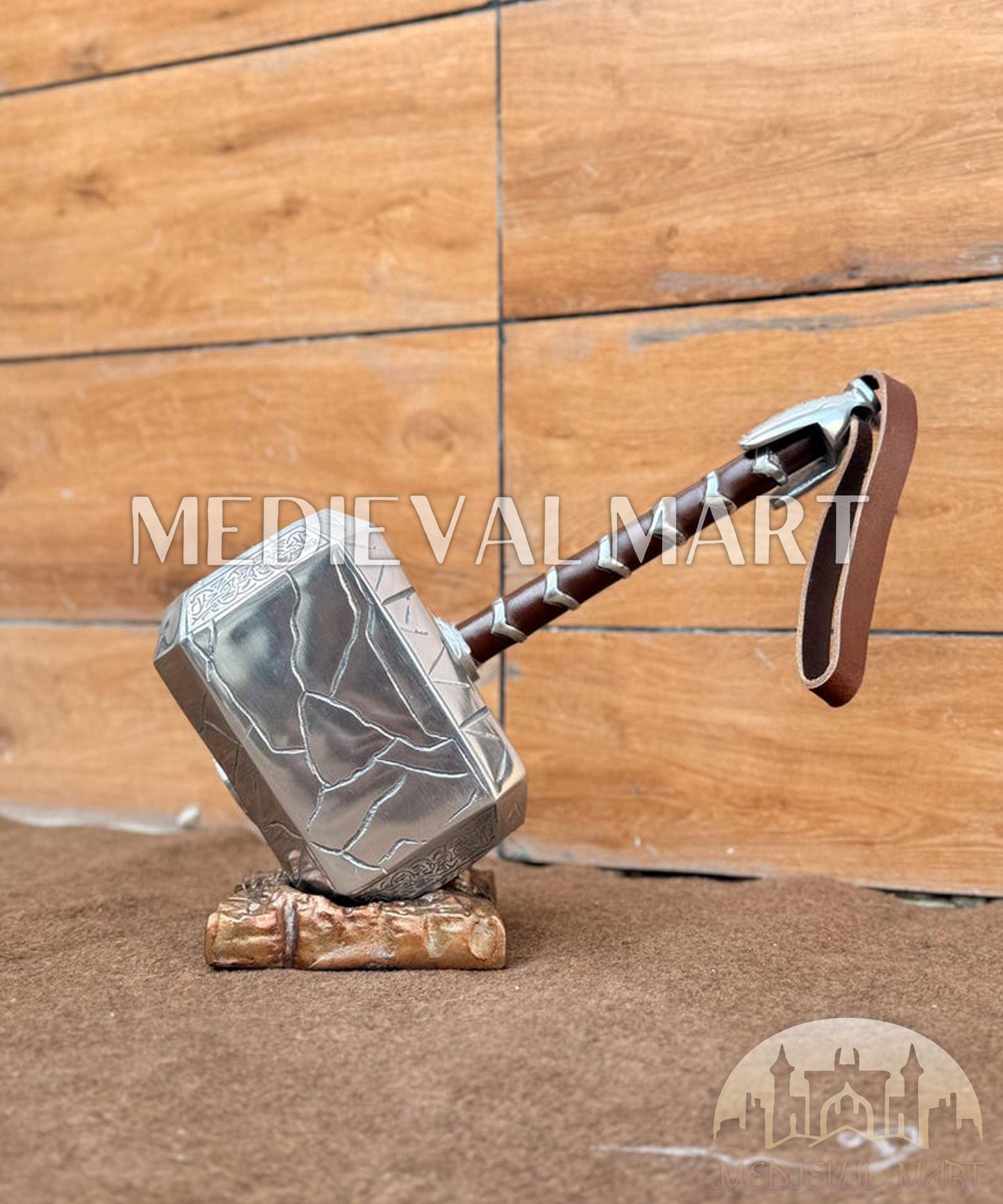 MEDIEVALMART AU Great Fantasy Helmet With Metal Horns or Free Stand | LARP Props