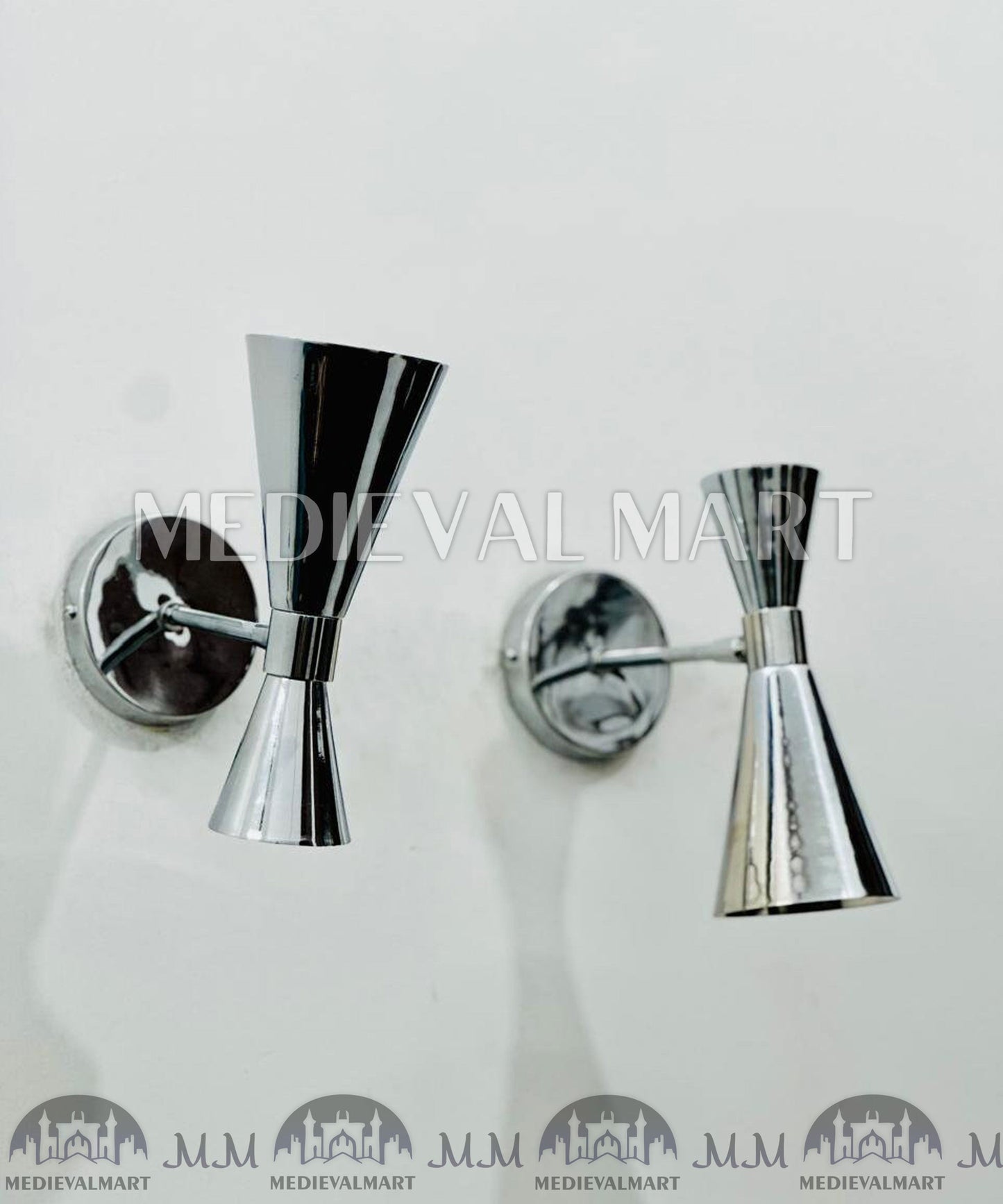 MEDIEVALMART AU European Greaves Knight English Legs Armor "Buff Polish"