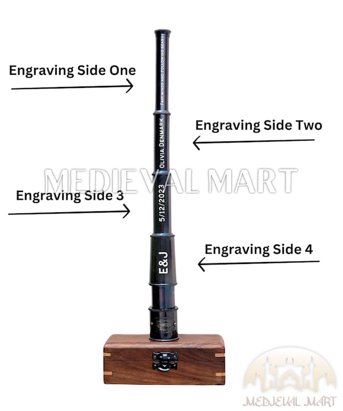 MEDIEVALMART AU Medieval Templar Devil Zelda Cross Inspired Wooden Shield Bliue & Gold Finish | Gift for Christmas Day