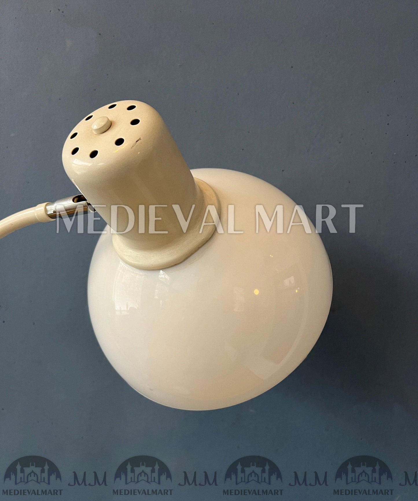 MEDIEVALMART AU Vintage Mid Century Silver Dijkstra Space Age Floor Lamp