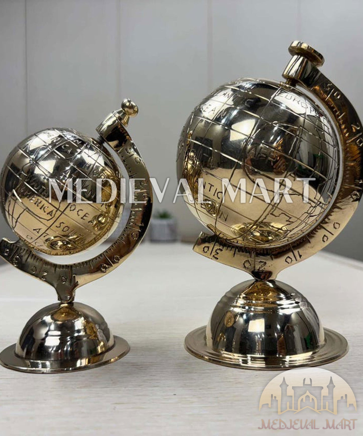 MEDIEVALMART AU "Achilles" Gold Finish Trojan Warrior Helmet W/H Free Stand | Troy Props