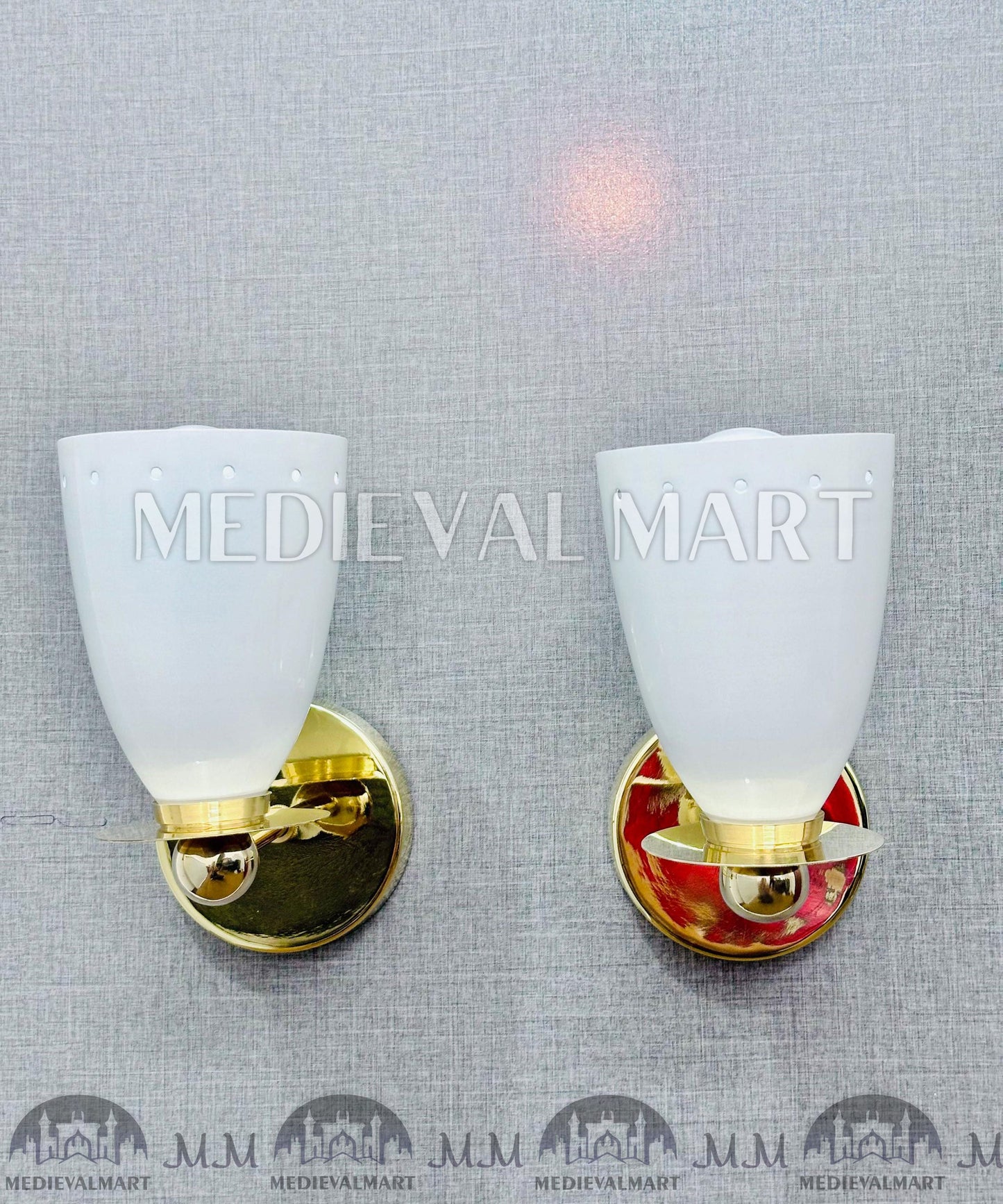 MEDIEVALMART AU European Greaves Knight English Legs Armor "Buff Polish"