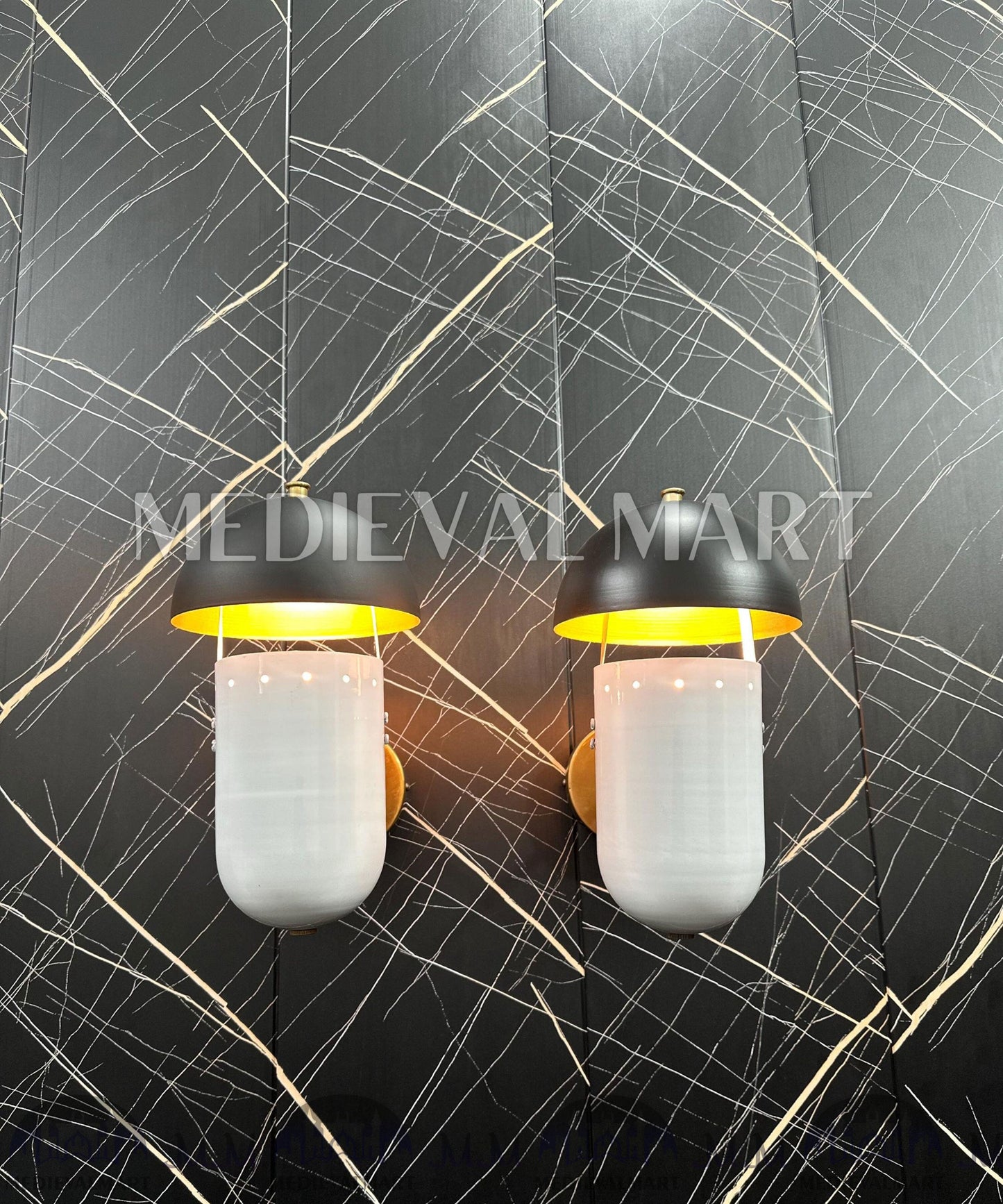 MEDIEVALMART AU European Greaves Knight English Legs Armor "Buff Polish"