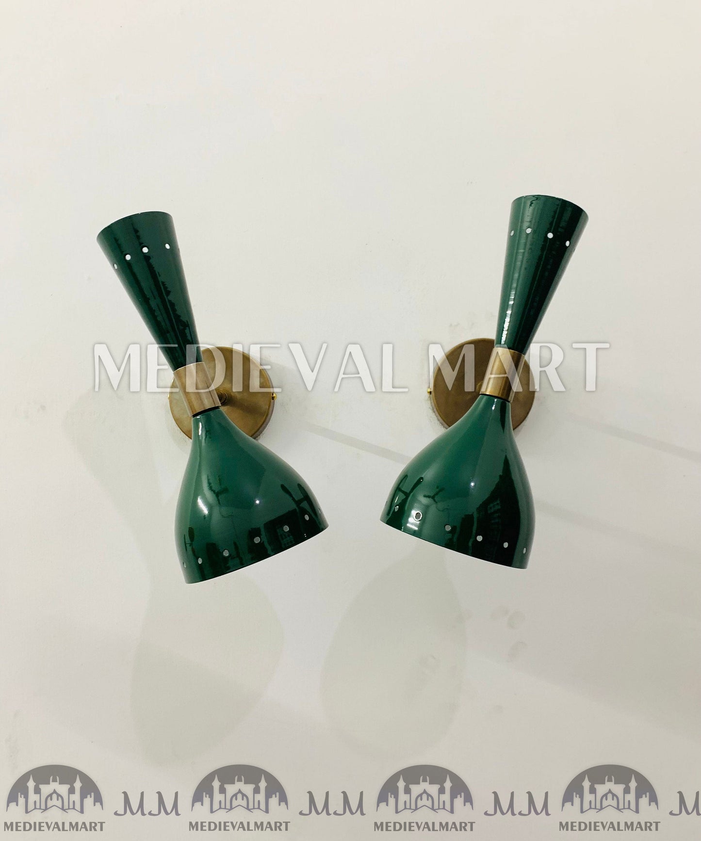 MEDIEVALMART AU European Greaves Knight English Legs Armor "Buff Polish"