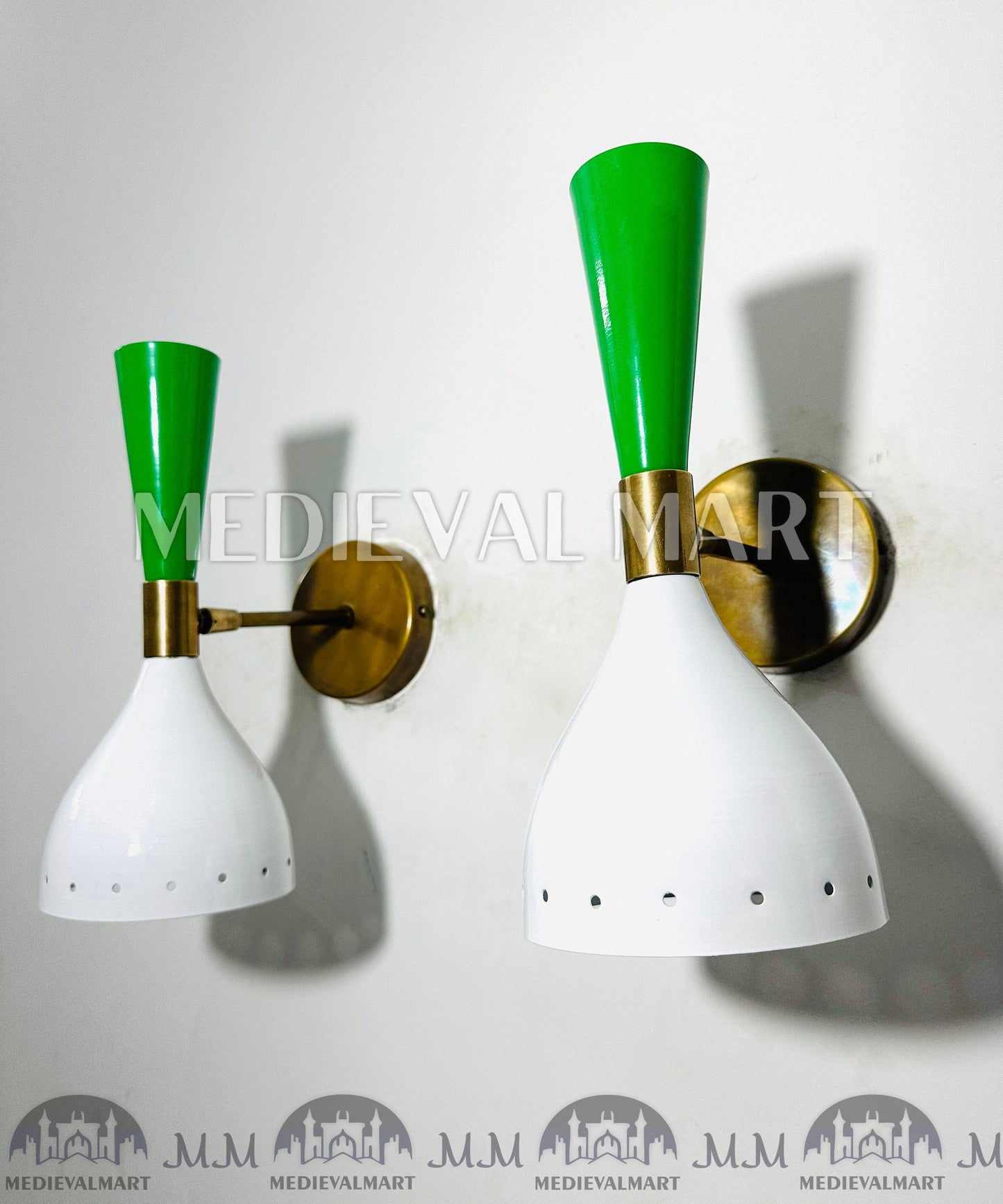 MEDIEVALMART AU European Greaves Knight English Legs Armor "Buff Polish"