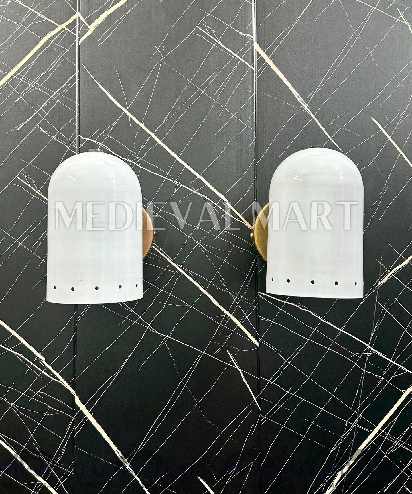 MEDIEVALMART AU European Greaves Knight English Legs Armor "Buff Polish"