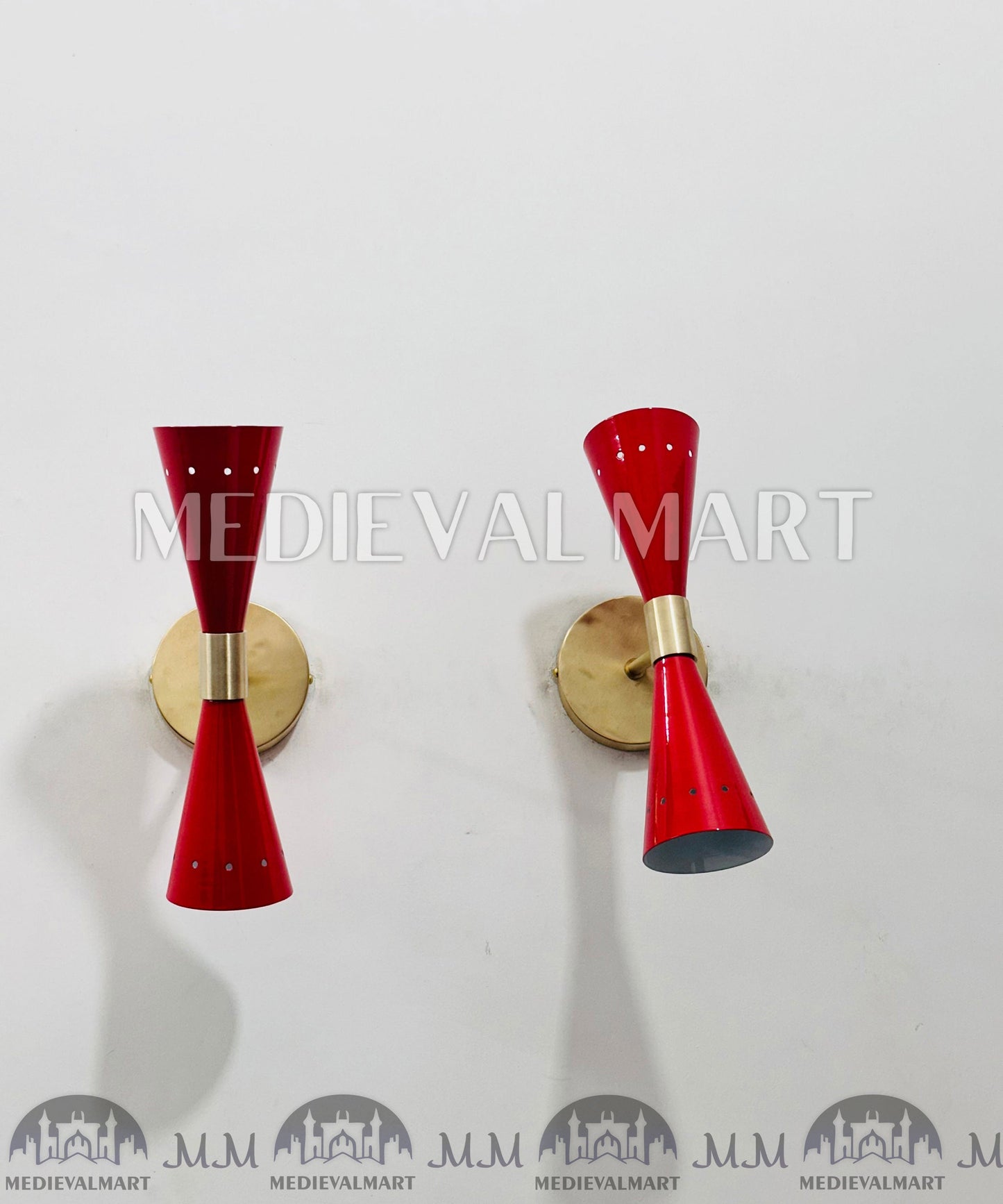 MEDIEVALMART AU European Greaves Knight English Legs Armor "Buff Polish"