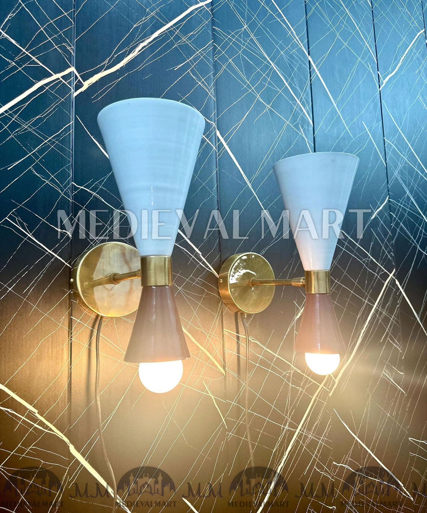 MEDIEVALMART AU European Greaves Knight English Legs Armor "Buff Polish"