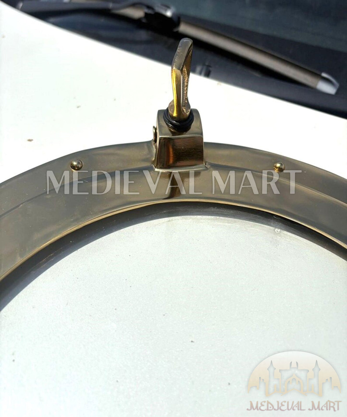 MEDIEVALMART AU Hand Forged Medieval Twisted Troll Cross Iron Pendent With Leather Cord