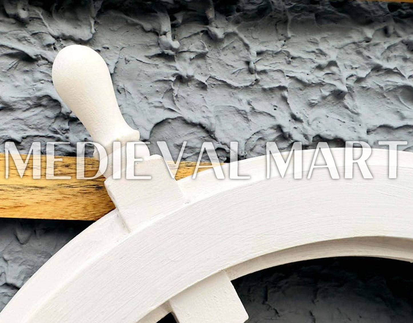 MEDIEVALMART AU Hand Forged Medieval Twisted Troll Cross Iron Pendent With Leather Cord