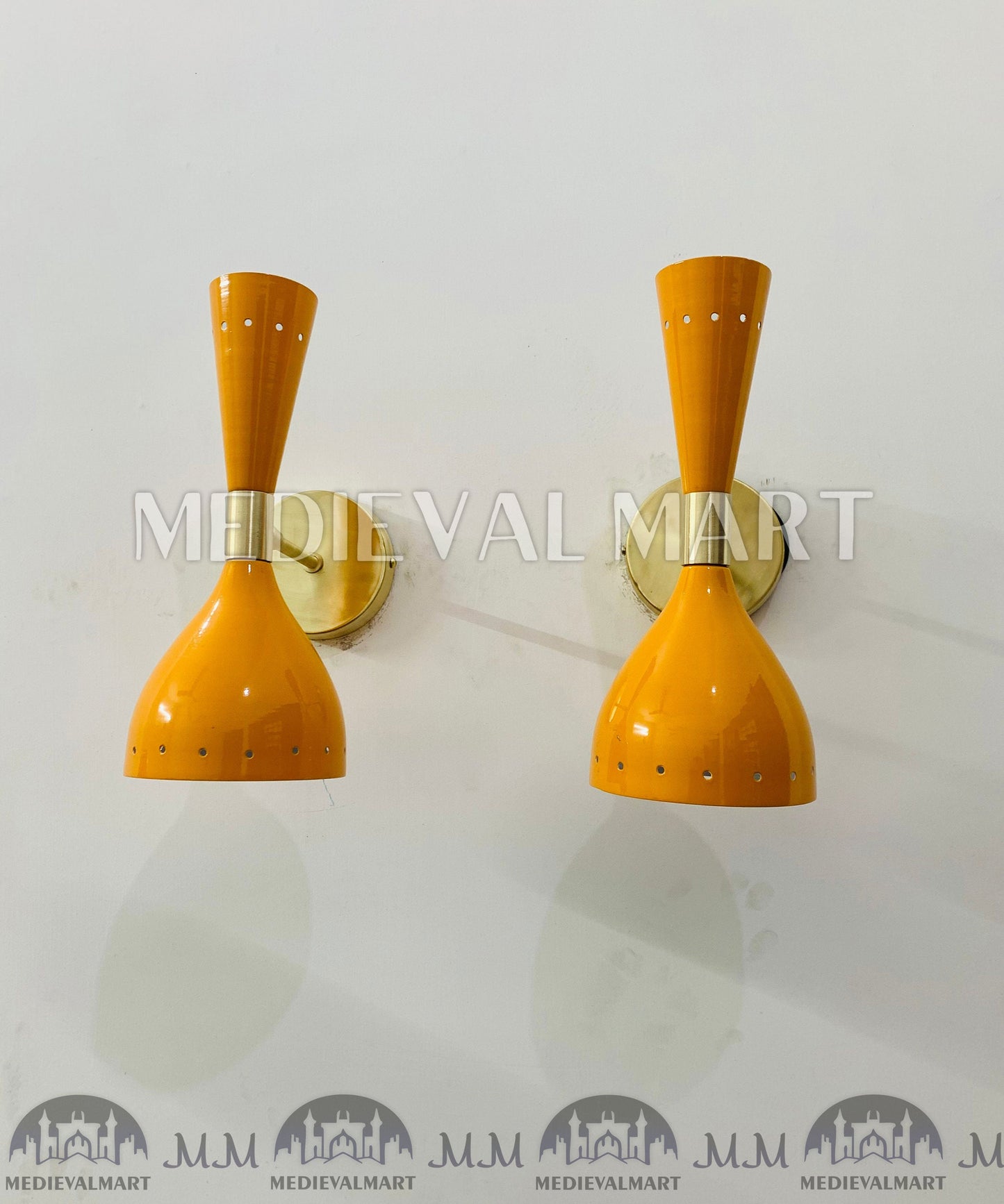 MEDIEVALMART AU European Greaves Knight English Legs Armor "Buff Polish"