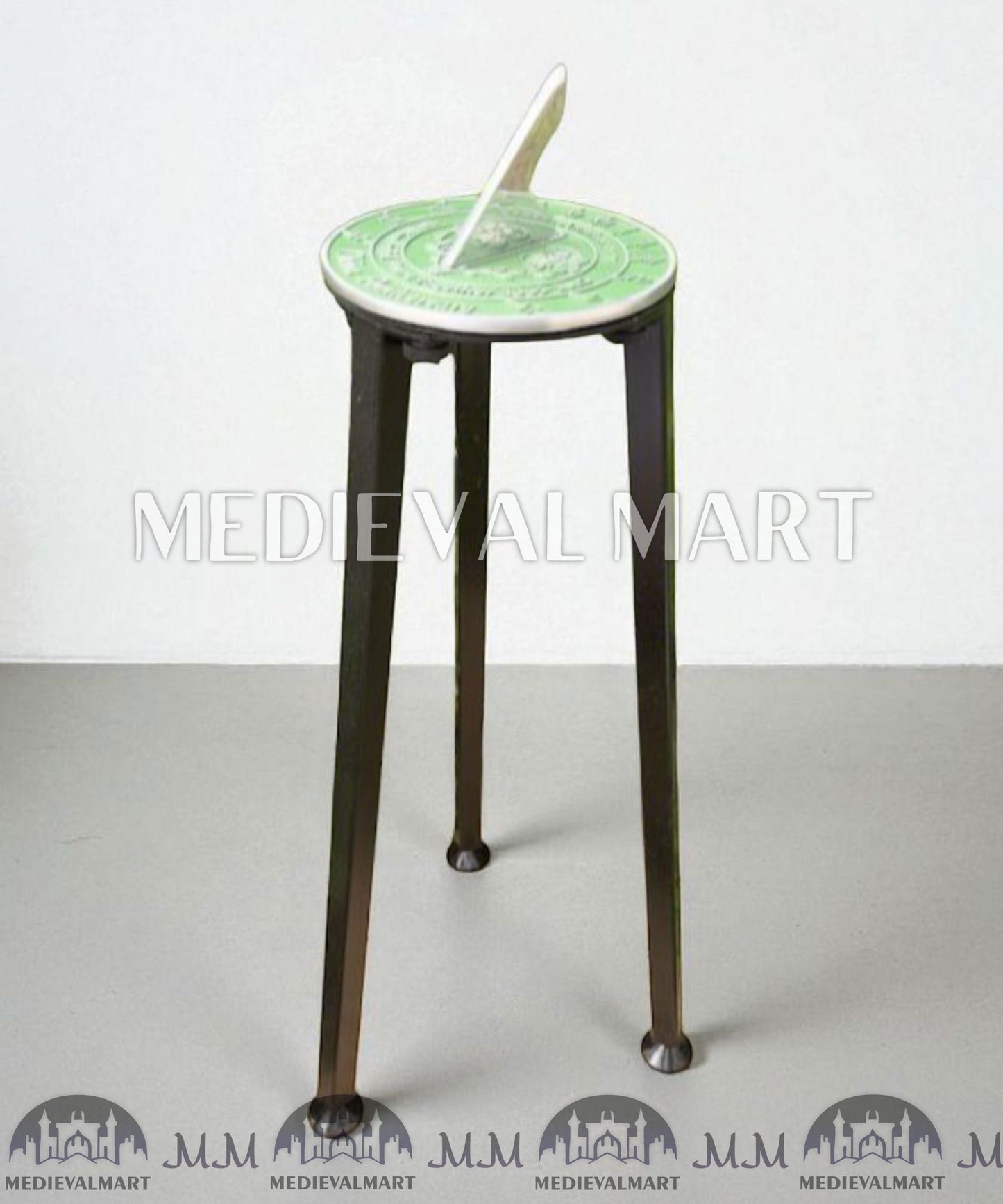 MEDIEVALMART AU Iconic Viking's Jarl Borg Iron Spikes  Battleworn Viking Wooden Shield | Gifts For Dad