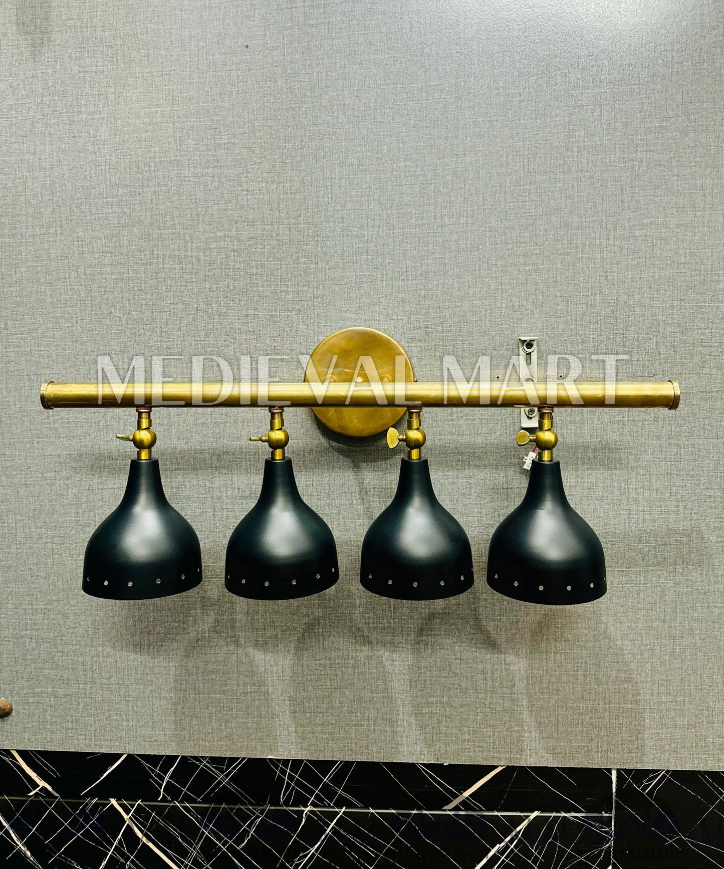 MEDIEVALMART AU European Greaves Knight English Legs Armor "Buff Polish"