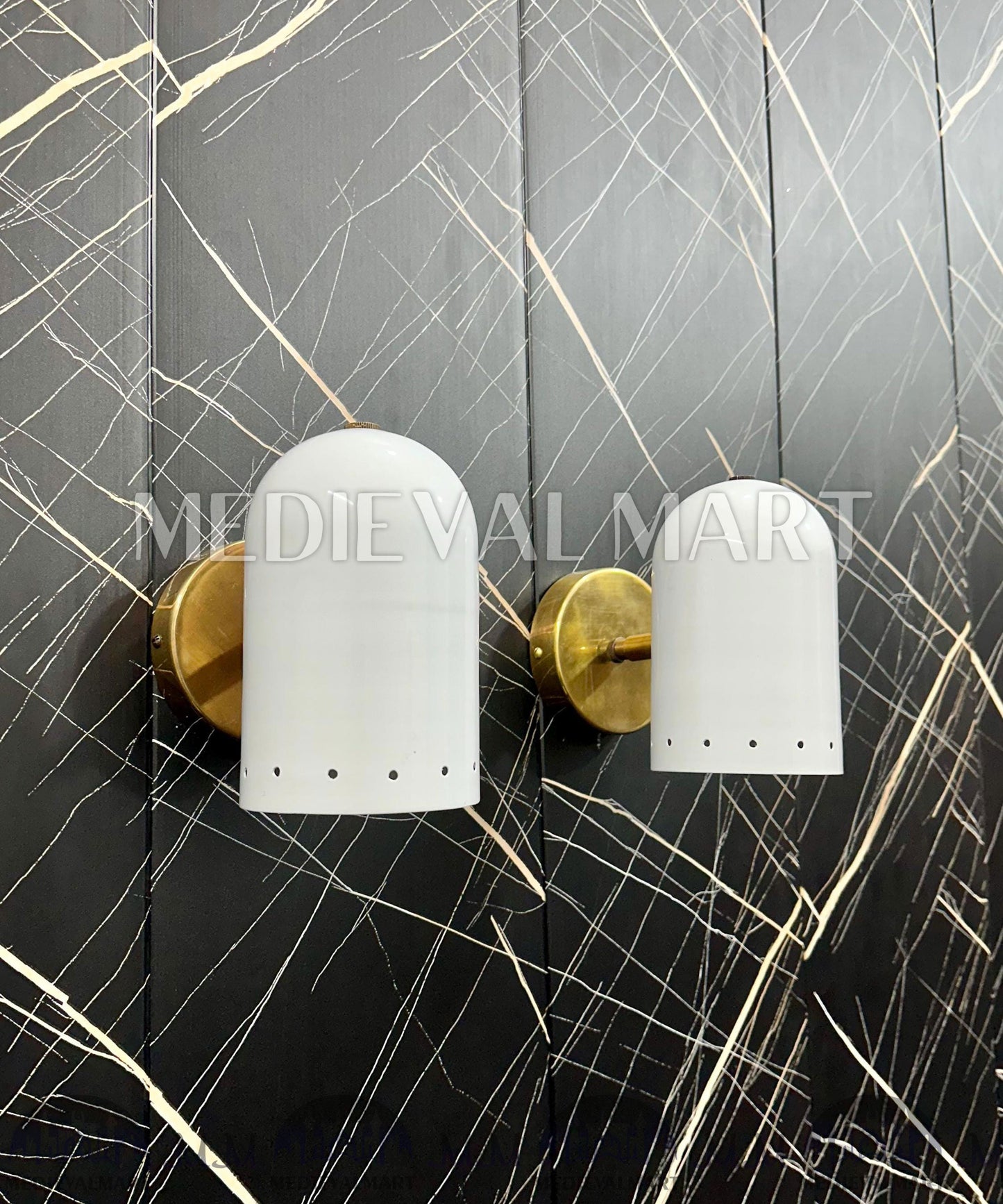 MEDIEVALMART AU European Greaves Knight English Legs Armor "Buff Polish"