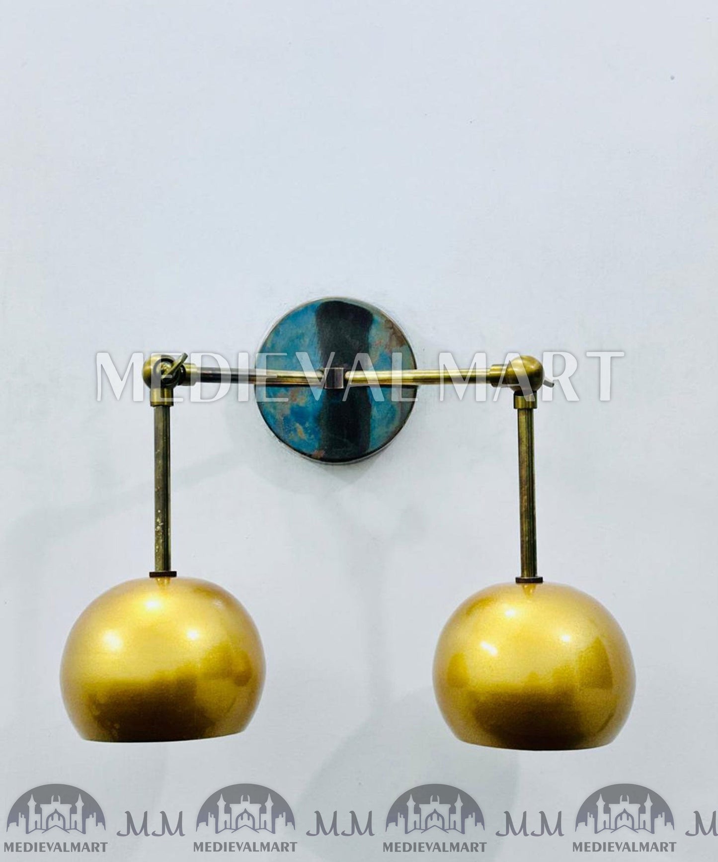 MEDIEVALMART AU European Greaves Knight English Legs Armor "Buff Polish"