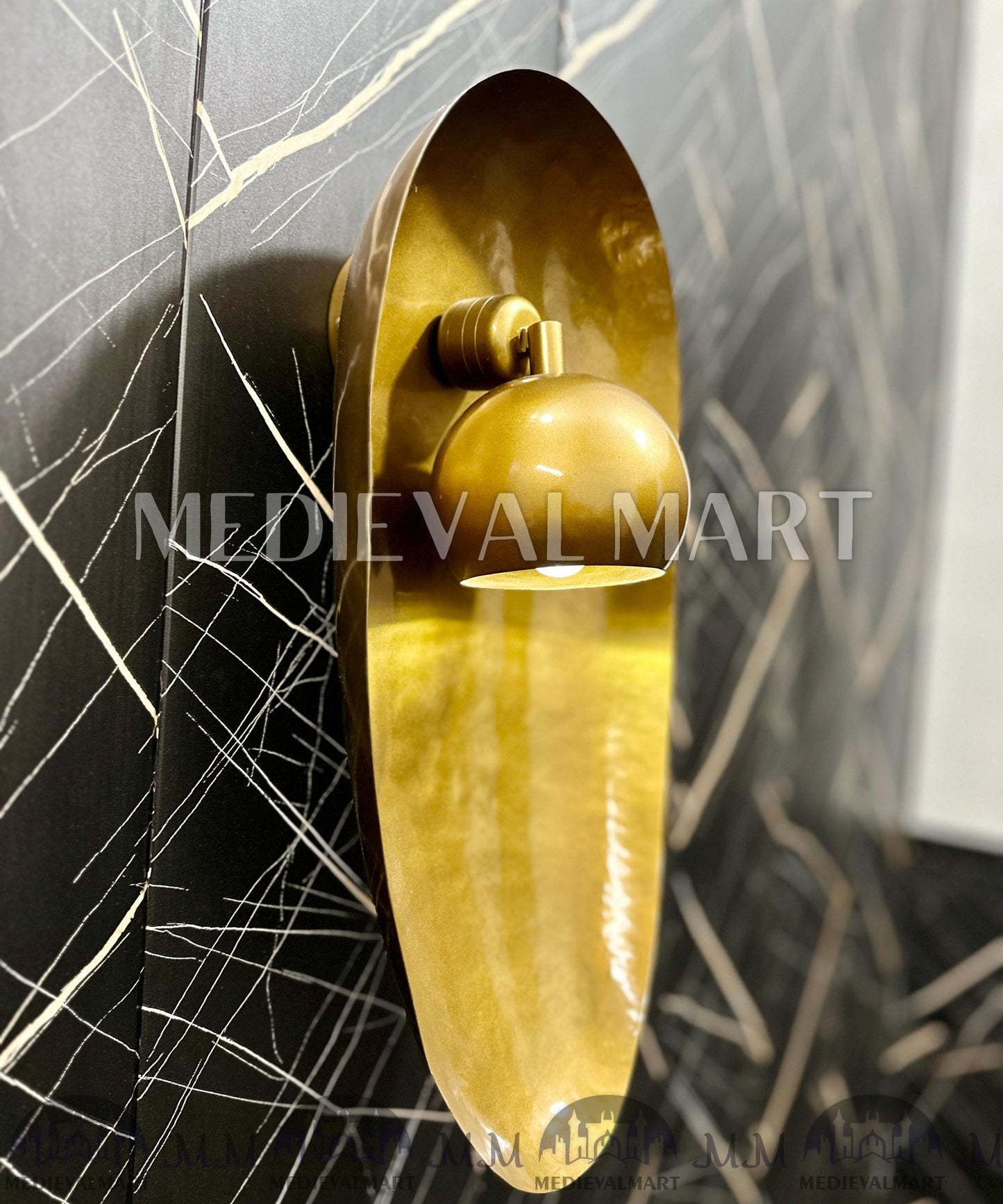 MEDIEVALMART AU European Greaves Knight English Legs Armor "Buff Polish"