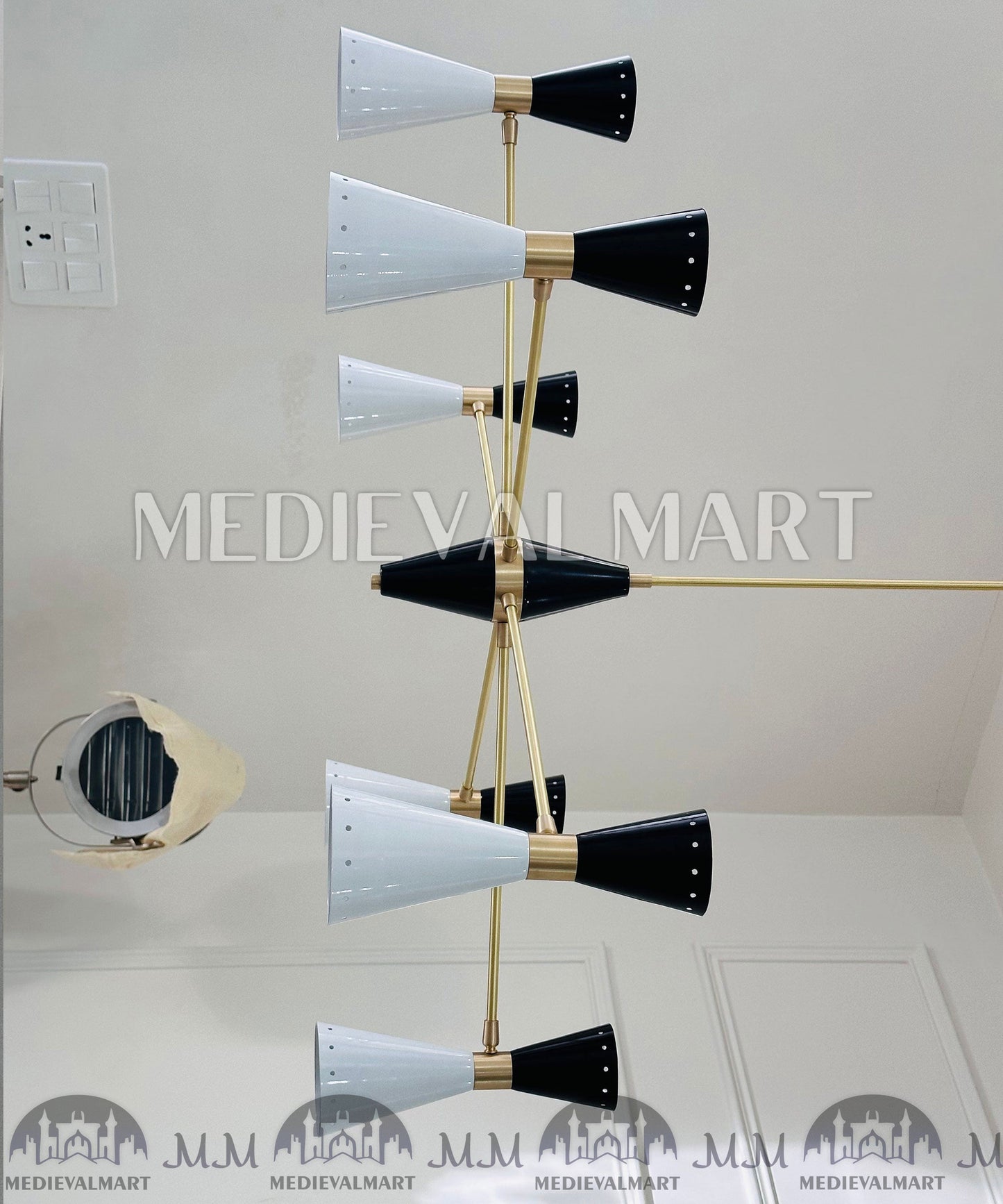 MEDIEVALMART AU European Greaves Knight English Legs Armor "Buff Polish"