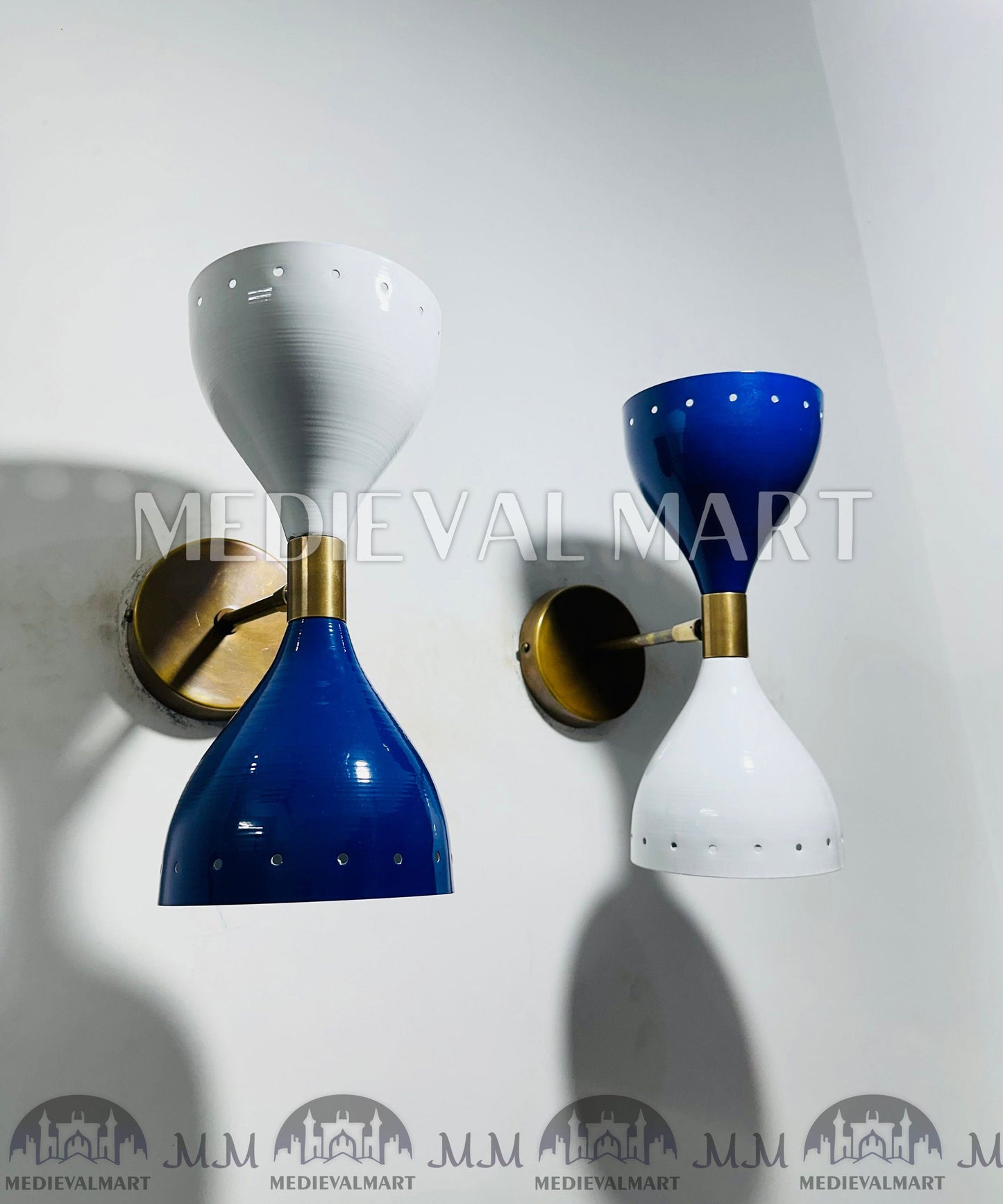 MEDIEVALMART AU European Greaves Knight English Legs Armor "Buff Polish"