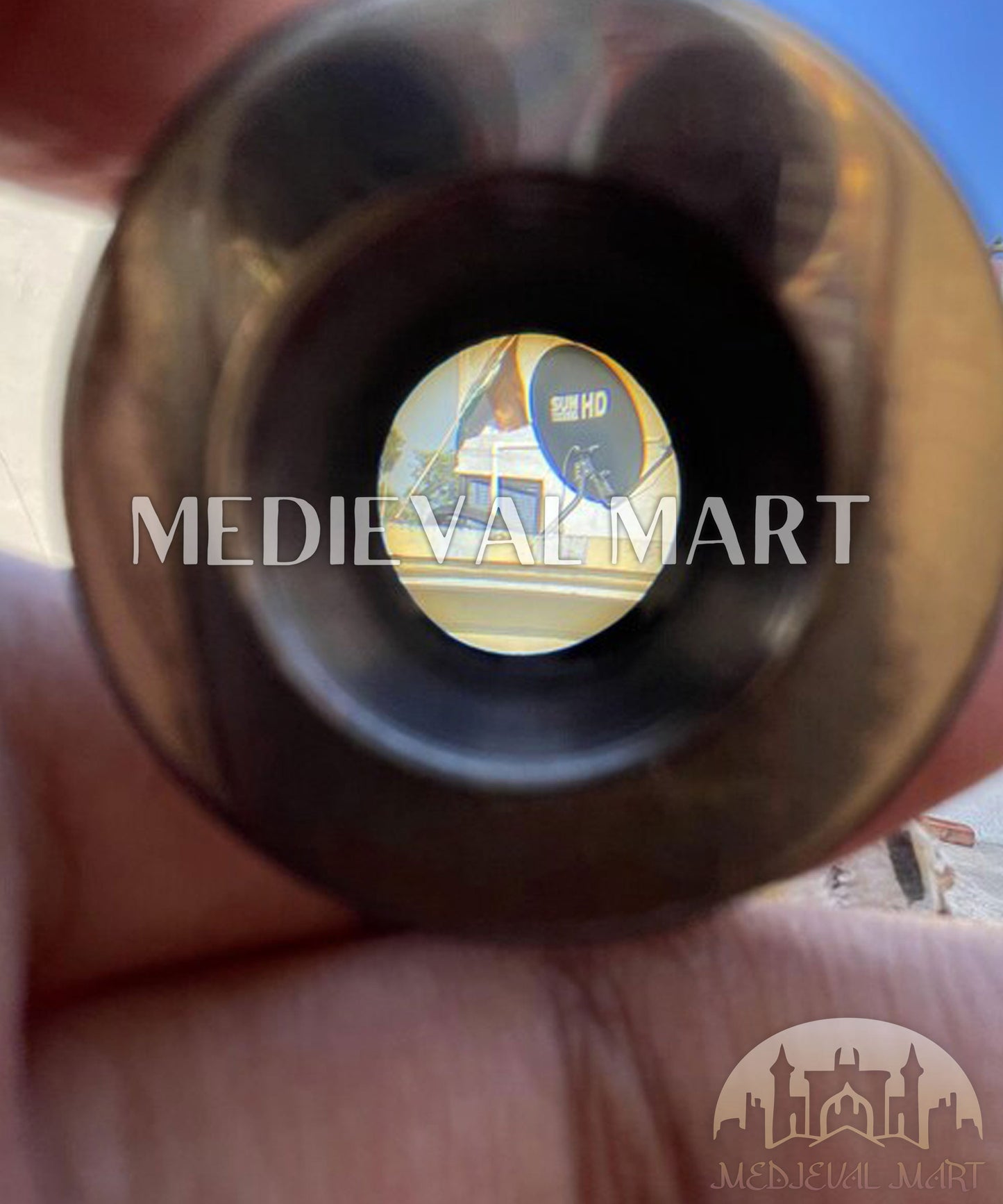 MEDIEVALMART AU "Achilles" Gold Finish Trojan Warrior Helmet W/H Free Stand | Troy Props