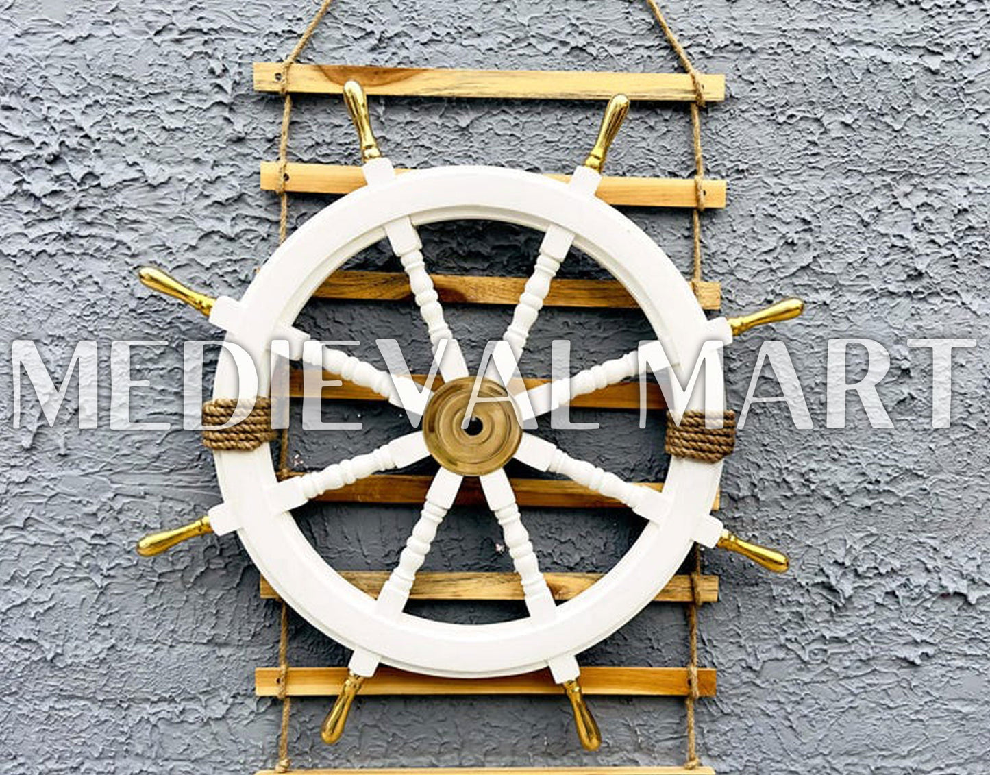 MEDIEVALMART AU Hand Forged Medieval Twisted Troll Cross Iron Pendent With Leather Cord