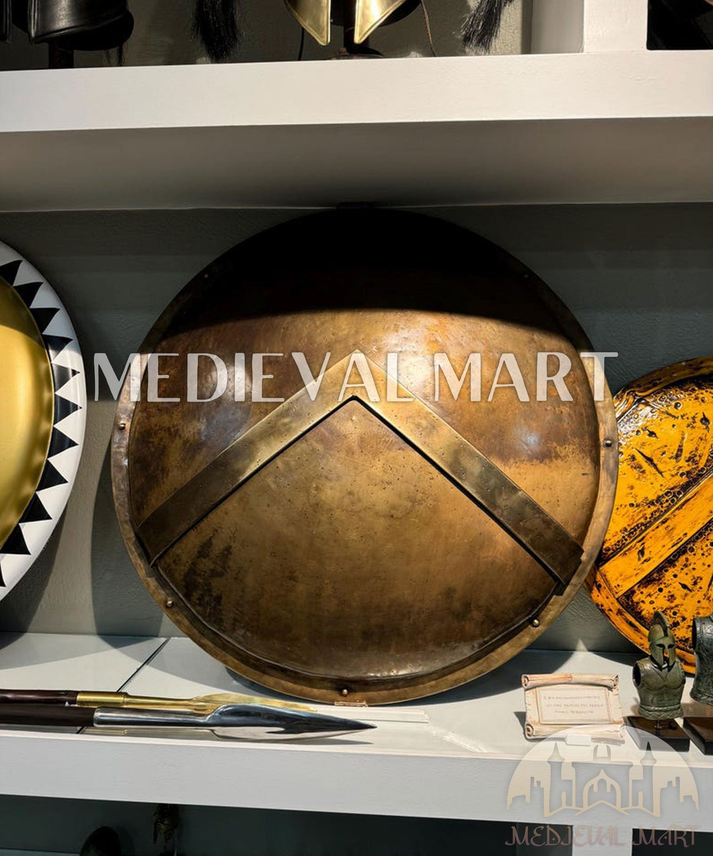 MEDIEVALMART AU First Avengers Steve Rogers Damaged Shield | Gift for Cosplayer