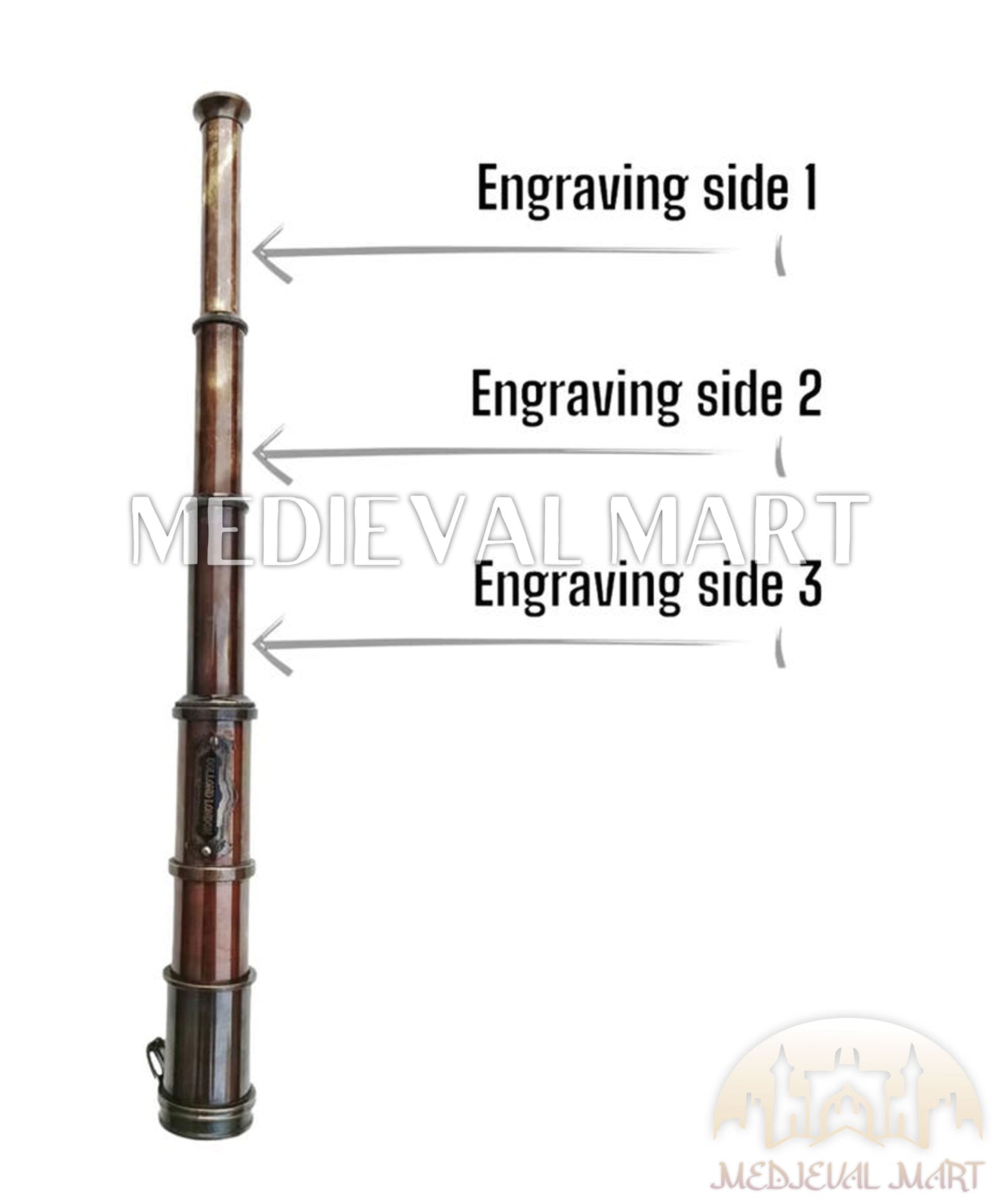 MEDIEVALMART AU Medieval Templar Devil Zelda Cross Inspired Wooden Shield Bliue & Gold Finish | Gift for Christmas Day