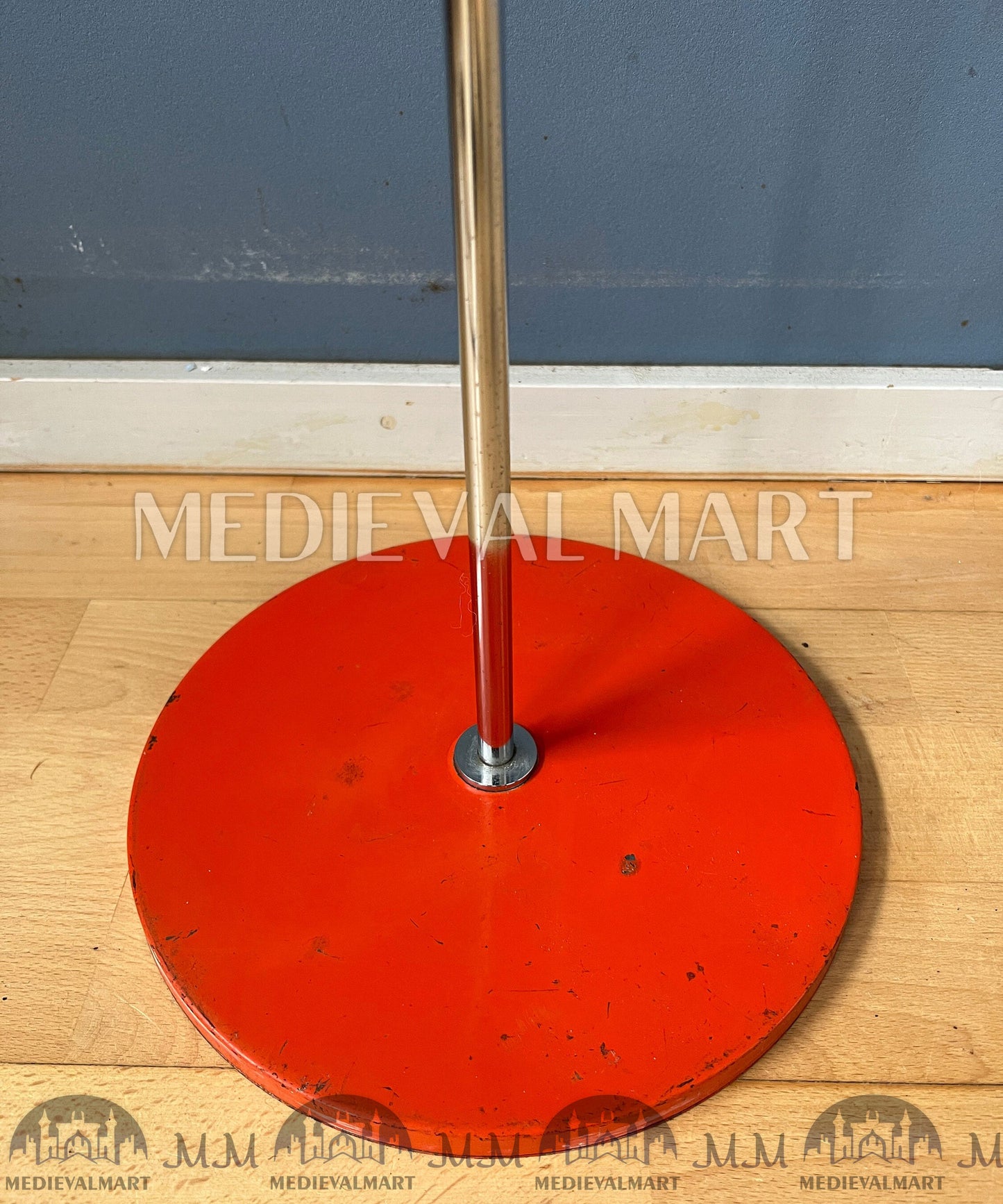 MEDIEVALMART AU Vintage Mid Century Silver Dijkstra Space Age Floor Lamp