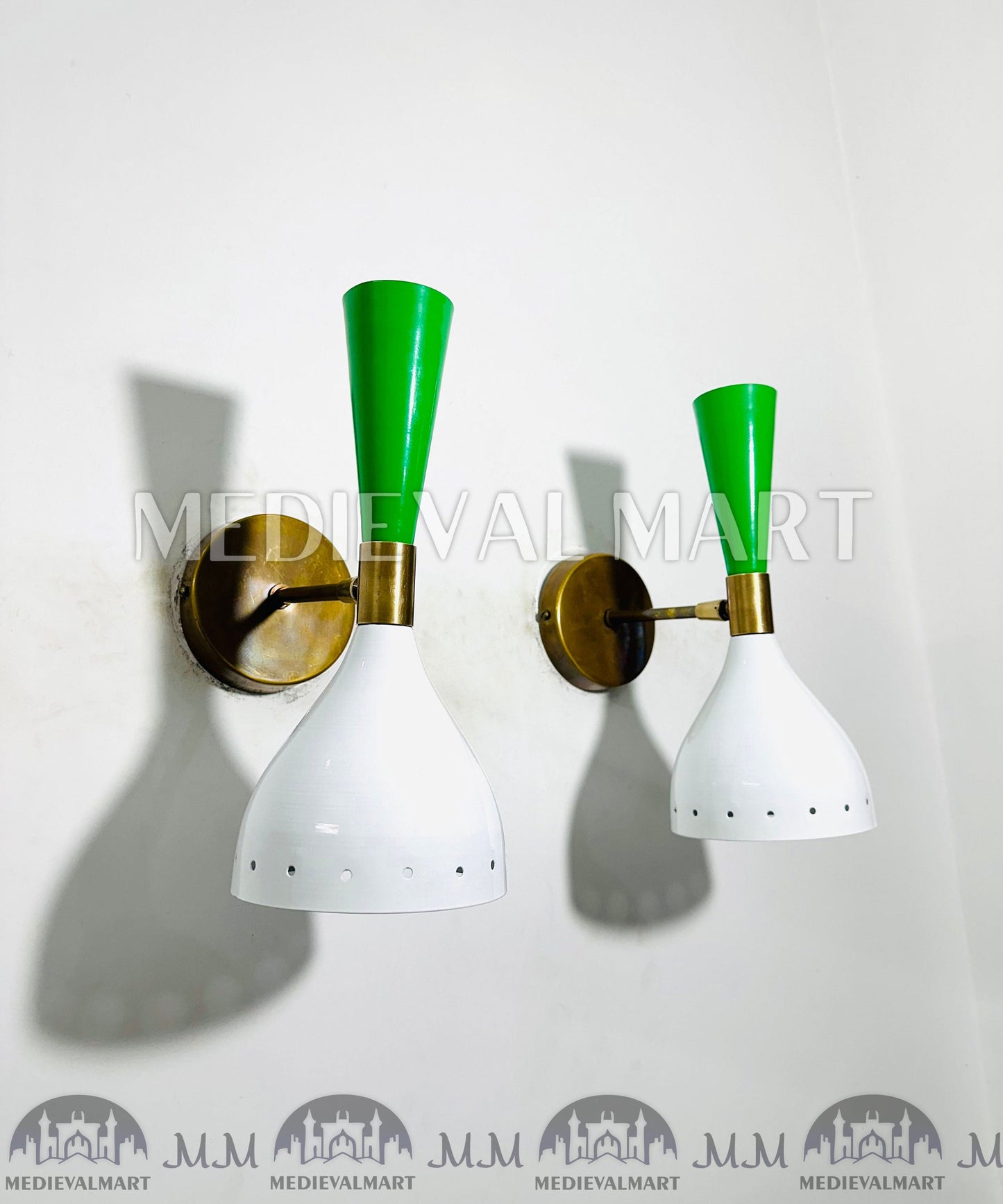 MEDIEVALMART AU European Greaves Knight English Legs Armor "Buff Polish"