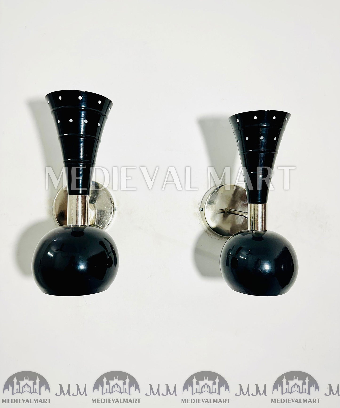 MEDIEVALMART AU European Greaves Knight English Legs Armor "Buff Polish"