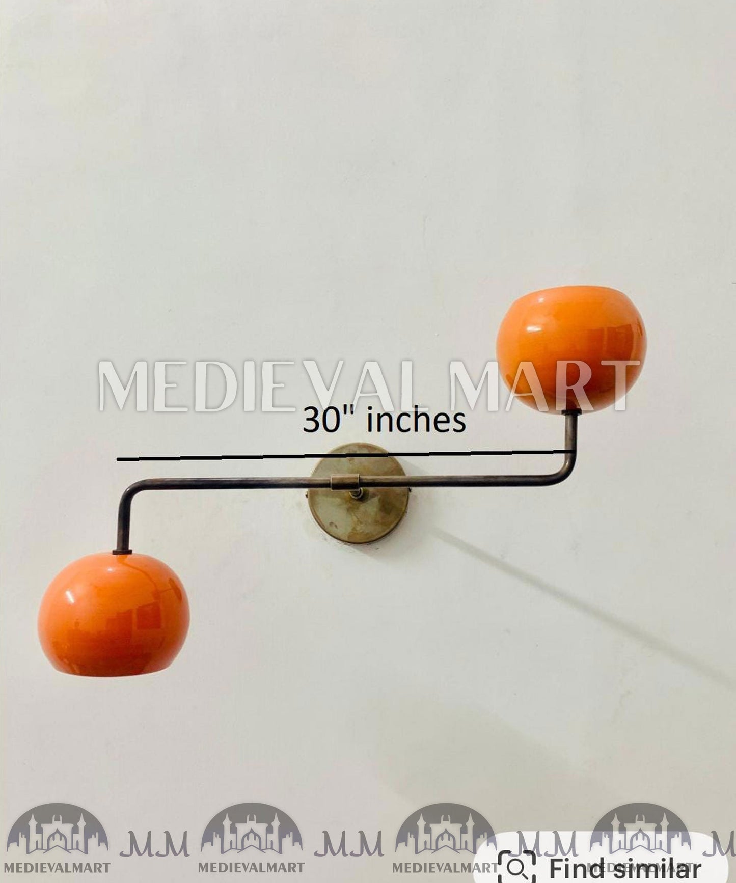 MEDIEVALMART AU European Greaves Knight English Legs Armor "Buff Polish"