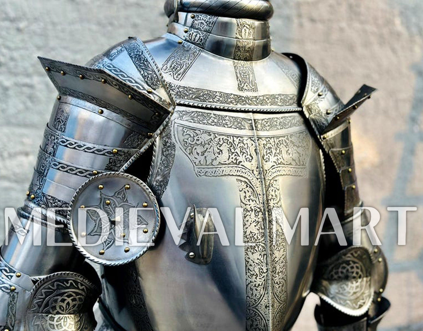 MEDIEVALMART AU Hand Forged Medieval Twisted Troll Cross Iron Pendent With Leather Cord