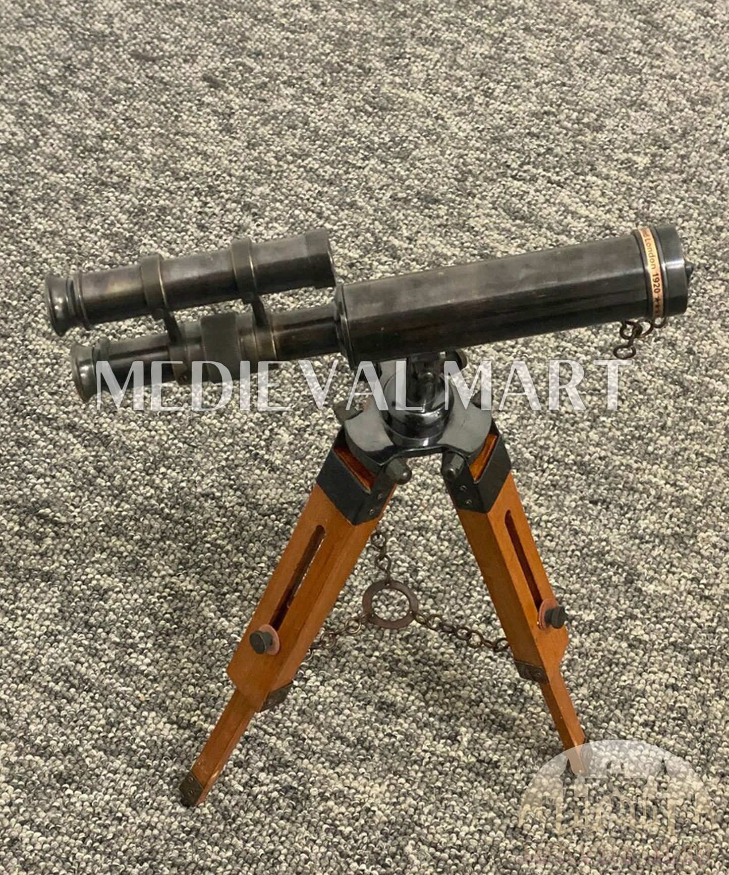 MEDIEVALMART AU Medieval Templar Devil Zelda Cross Inspired Wooden Shield Bliue & Gold Finish | Gift for Christmas Day