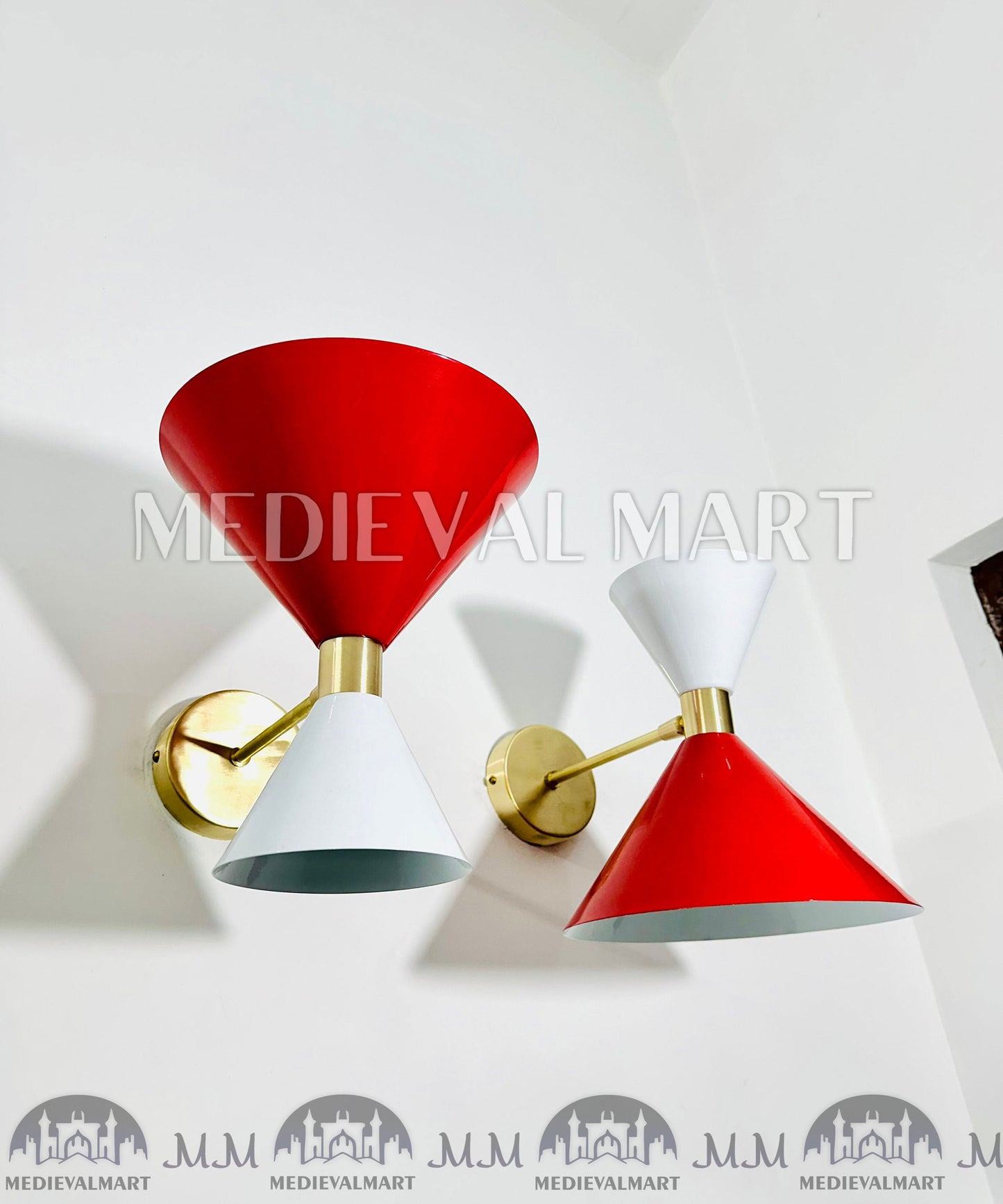 MEDIEVALMART AU European Greaves Knight English Legs Armor "Buff Polish"