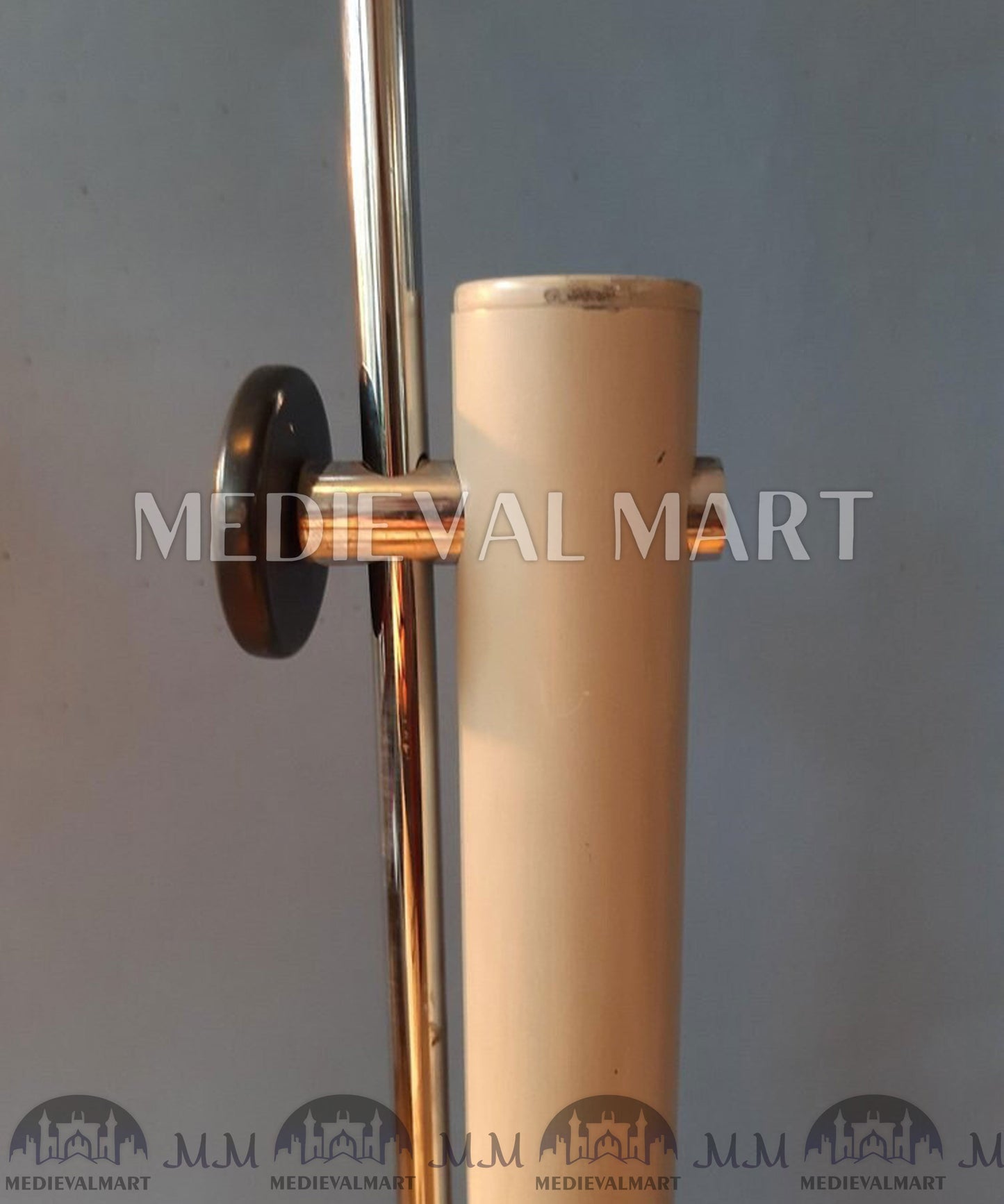 MEDIEVALMART AU Vintage Mid Century Silver Dijkstra Space Age Floor Lamp