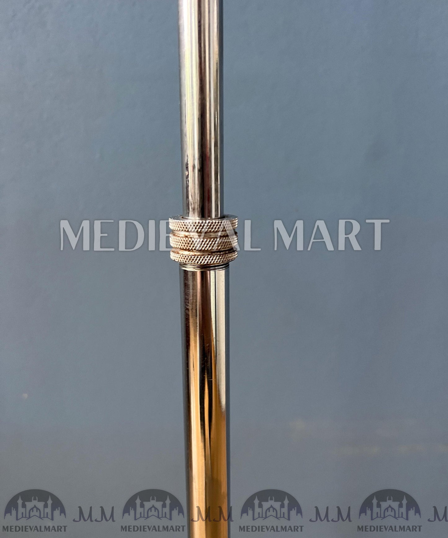 MEDIEVALMART AU European Greaves Knight English Legs Armor "Buff Polish"