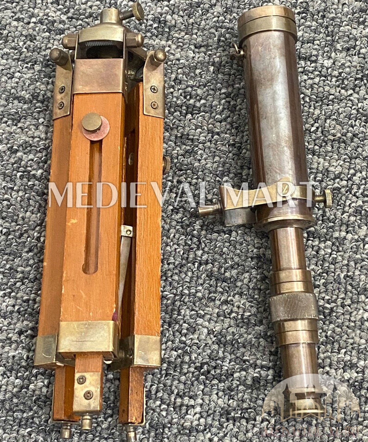 MEDIEVALMART AU Medieval Templar Devil Zelda Cross Inspired Wooden Shield Bliue & Gold Finish | Gift for Christmas Day