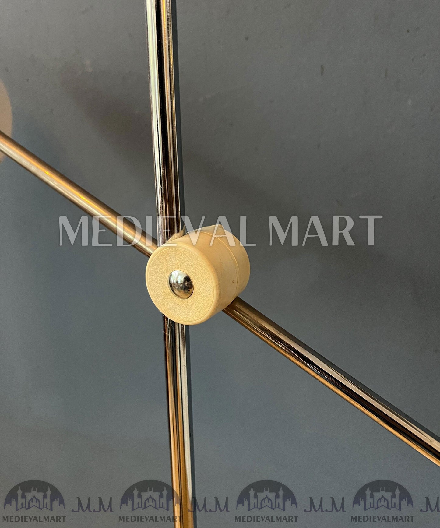 MEDIEVALMART AU Vintage Mid Century Silver Dijkstra Space Age Floor Lamp