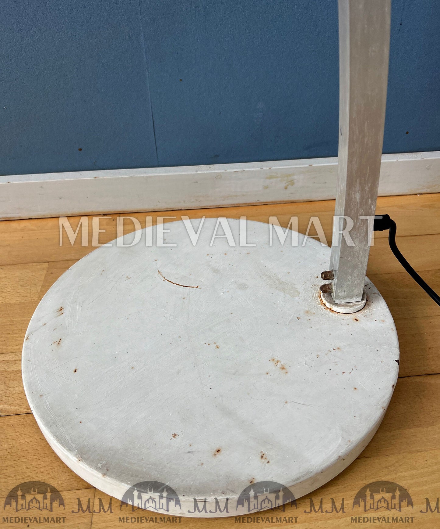 MEDIEVALMART AU Vintage Mid Century Silver Dijkstra Space Age Floor Lamp