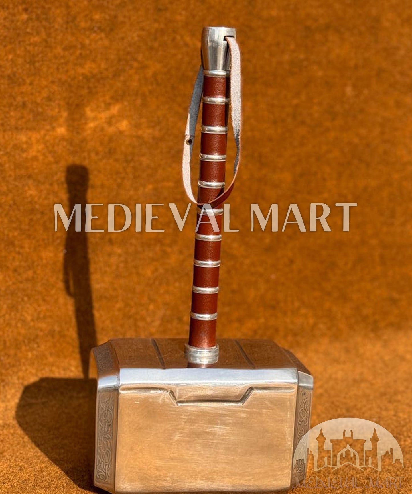 MEDIEVALMART AU Great Fantasy Helmet With Metal Horns or Free Stand | LARP Props